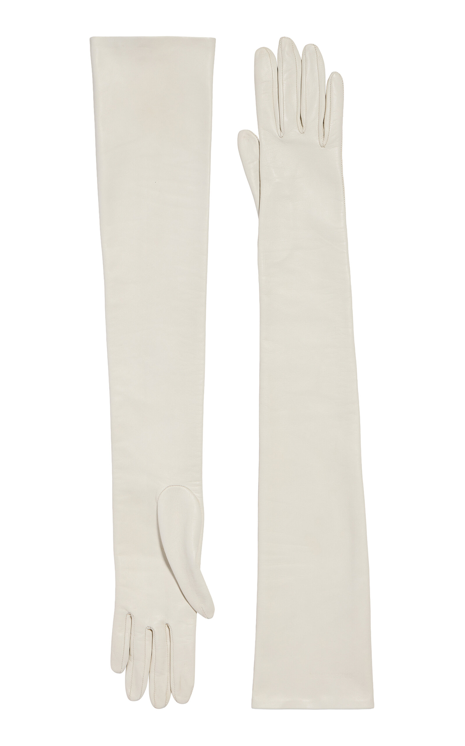 Balenciaga Long Gloves - White