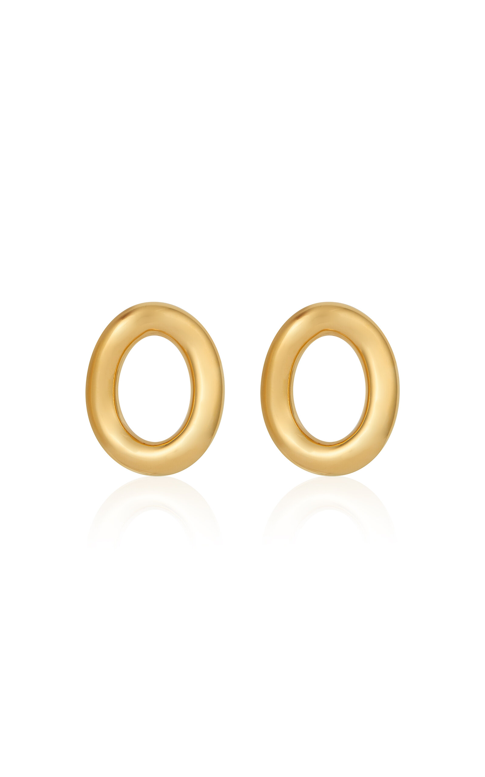 Balenciaga Eisa Ellipse Earrings - Gold - OS - Only At Moda Operandi
