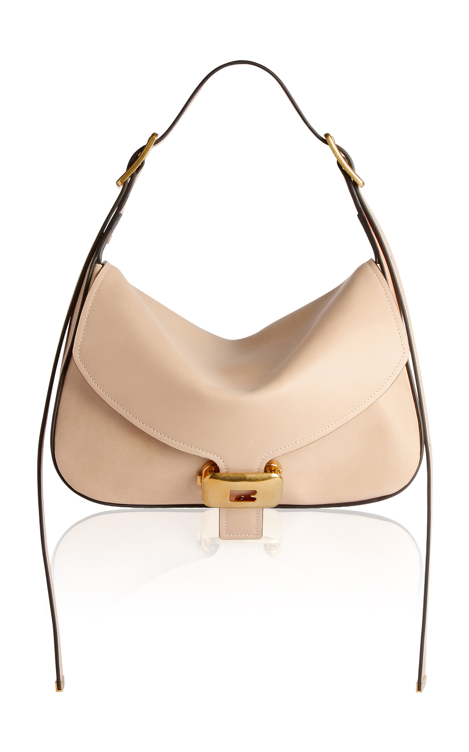 Balenciaga Medium Clicca Shoulder Bag - Nude - OS