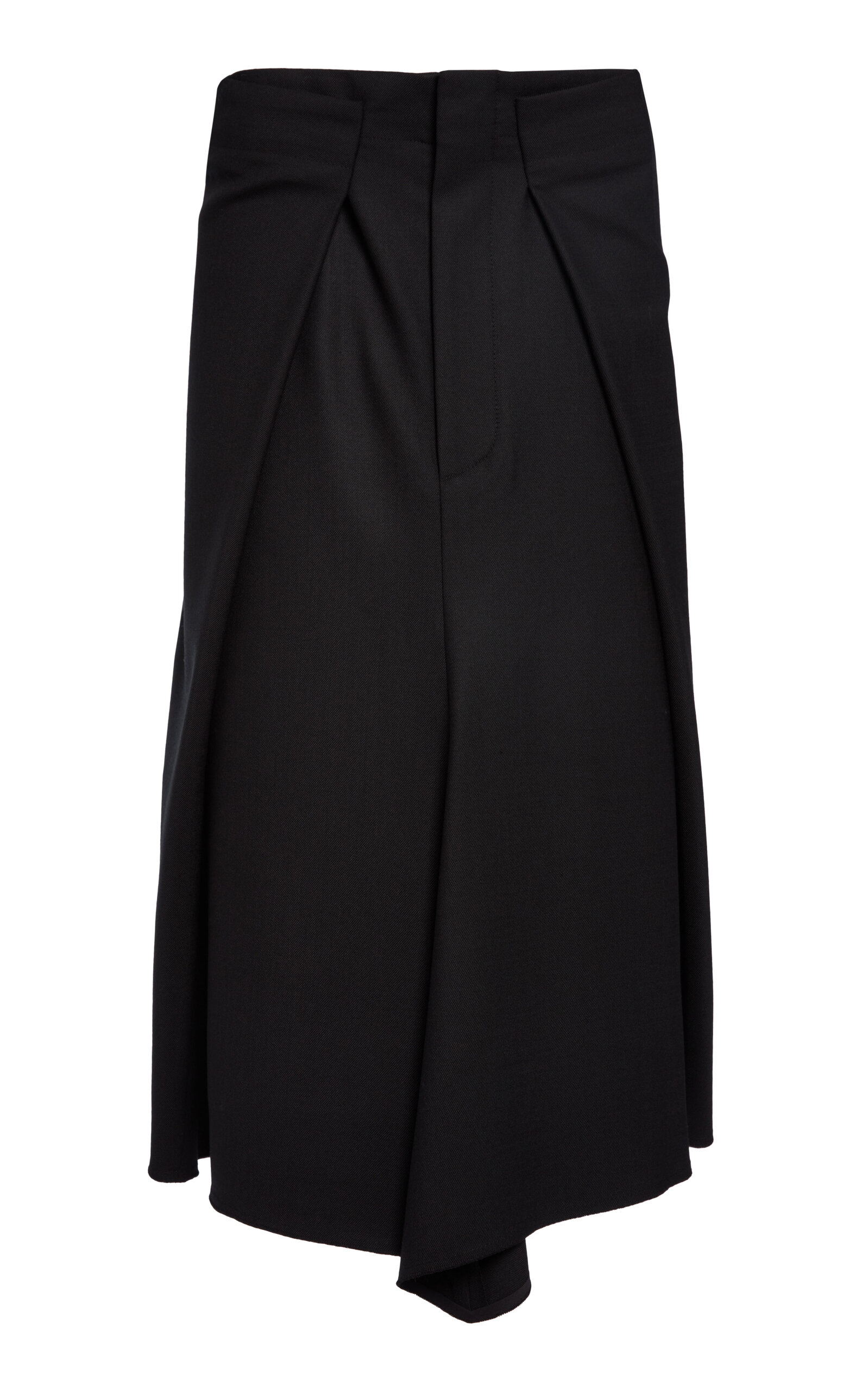 Victoria Beckham Tailored Midi Skirt In Black