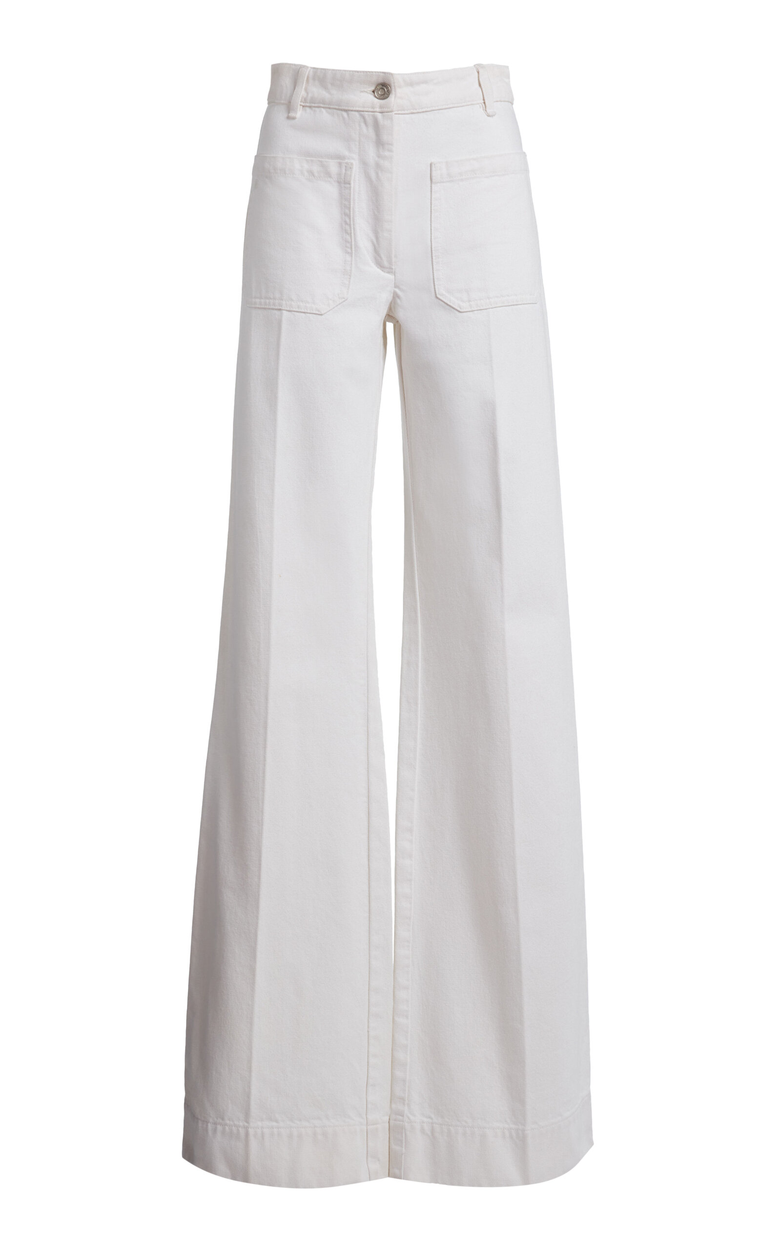 Victoria Beckham Alina High-rise Wide-leg Jeans In Pattern
