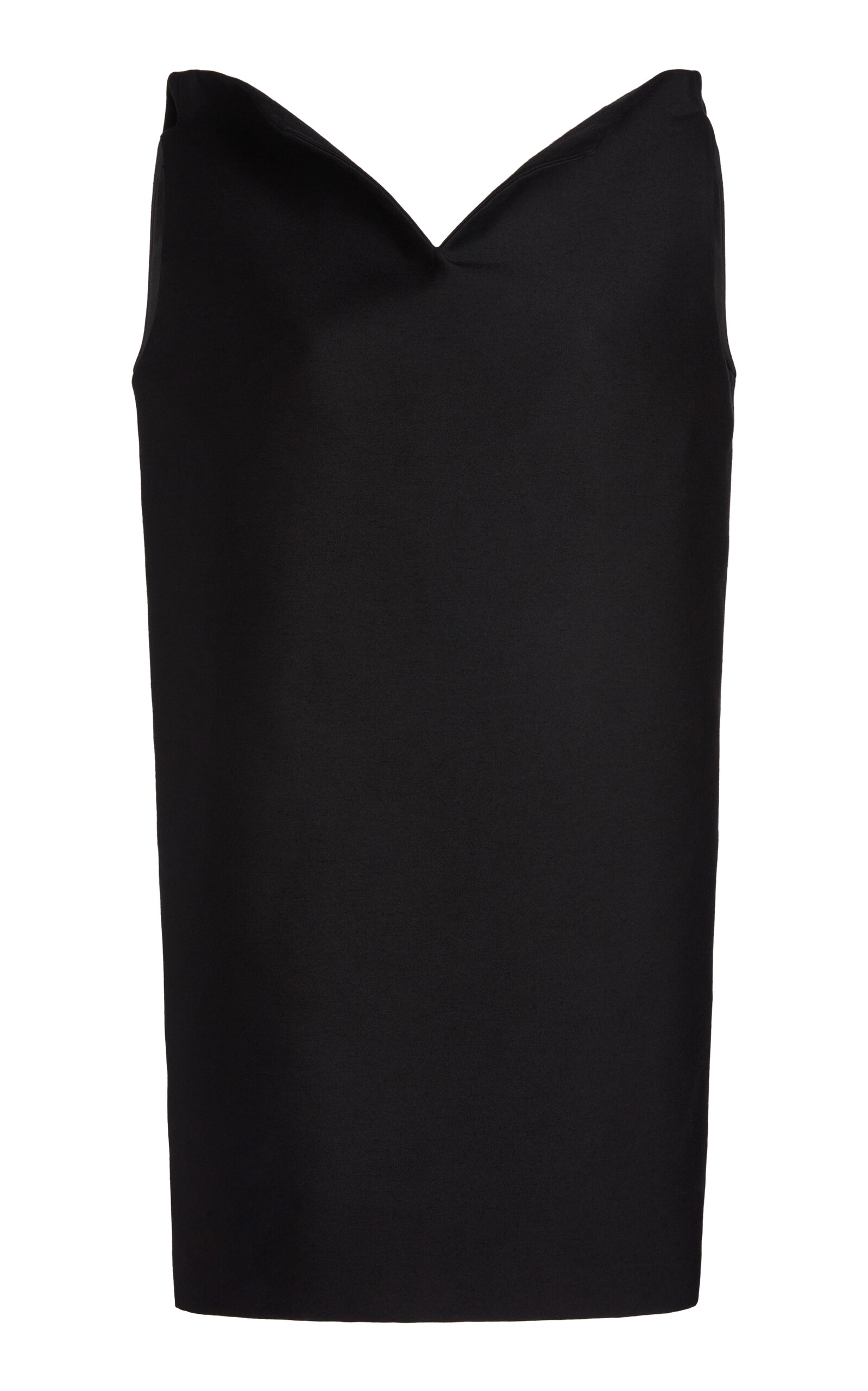 Balenciaga Vareuse Wool-Blend Scuba Mini Dress - Moda Operandi