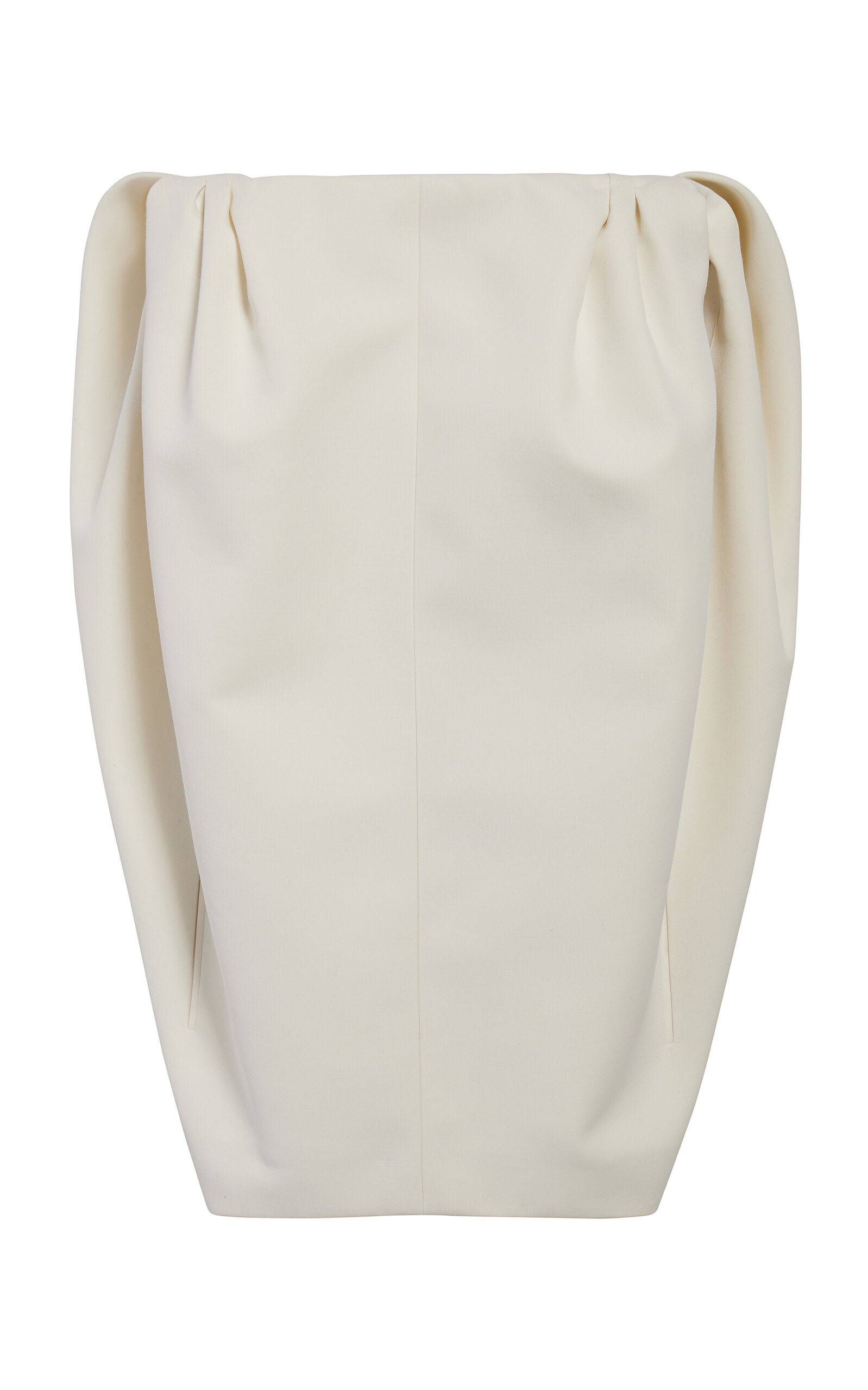 Balenciaga Compact Wool-blend Mini Dress In White