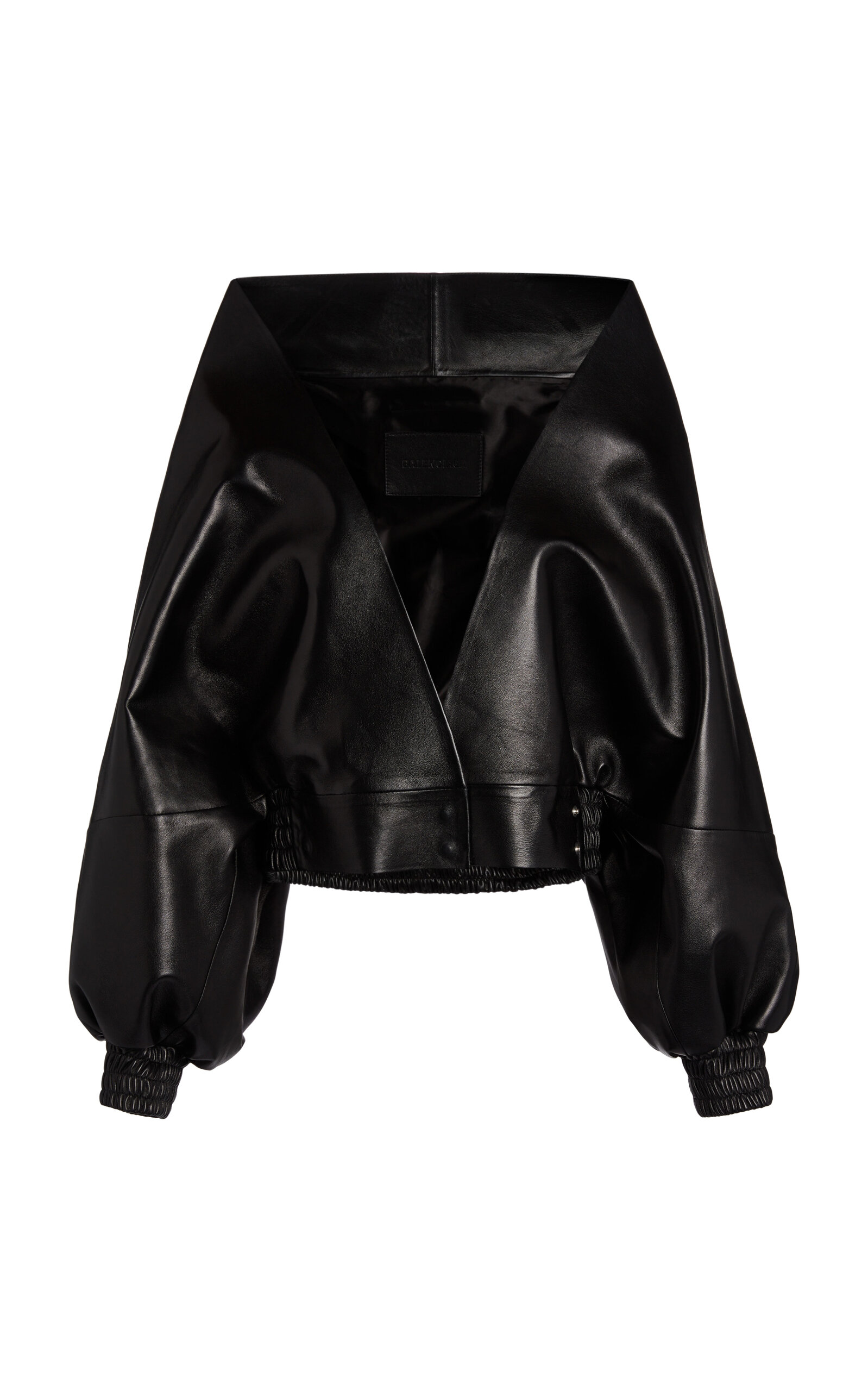 Balenciaga Lightweight Leather Wrap Jacket