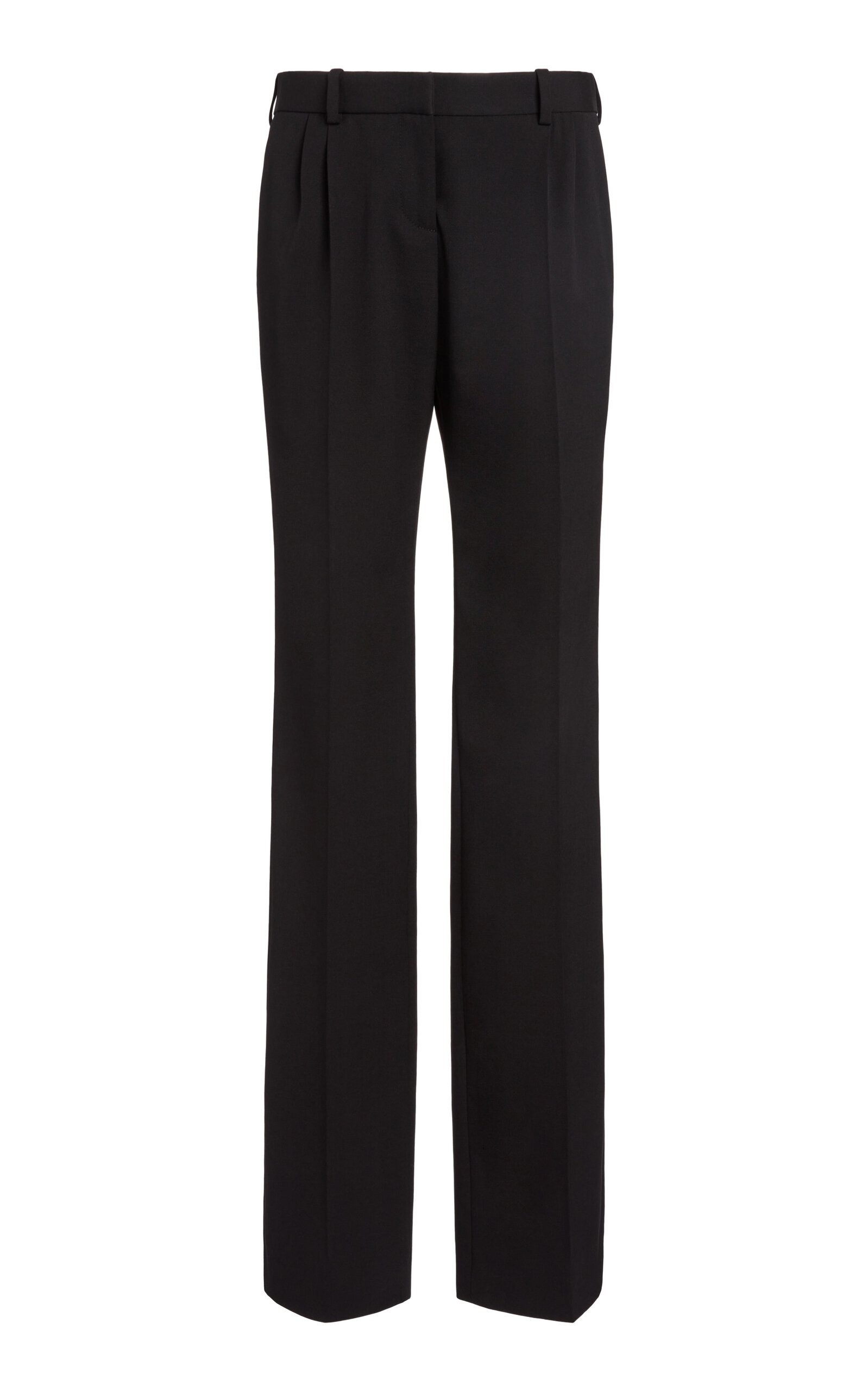 Balenciaga Stretch Wool Twill Straight-Leg Pants