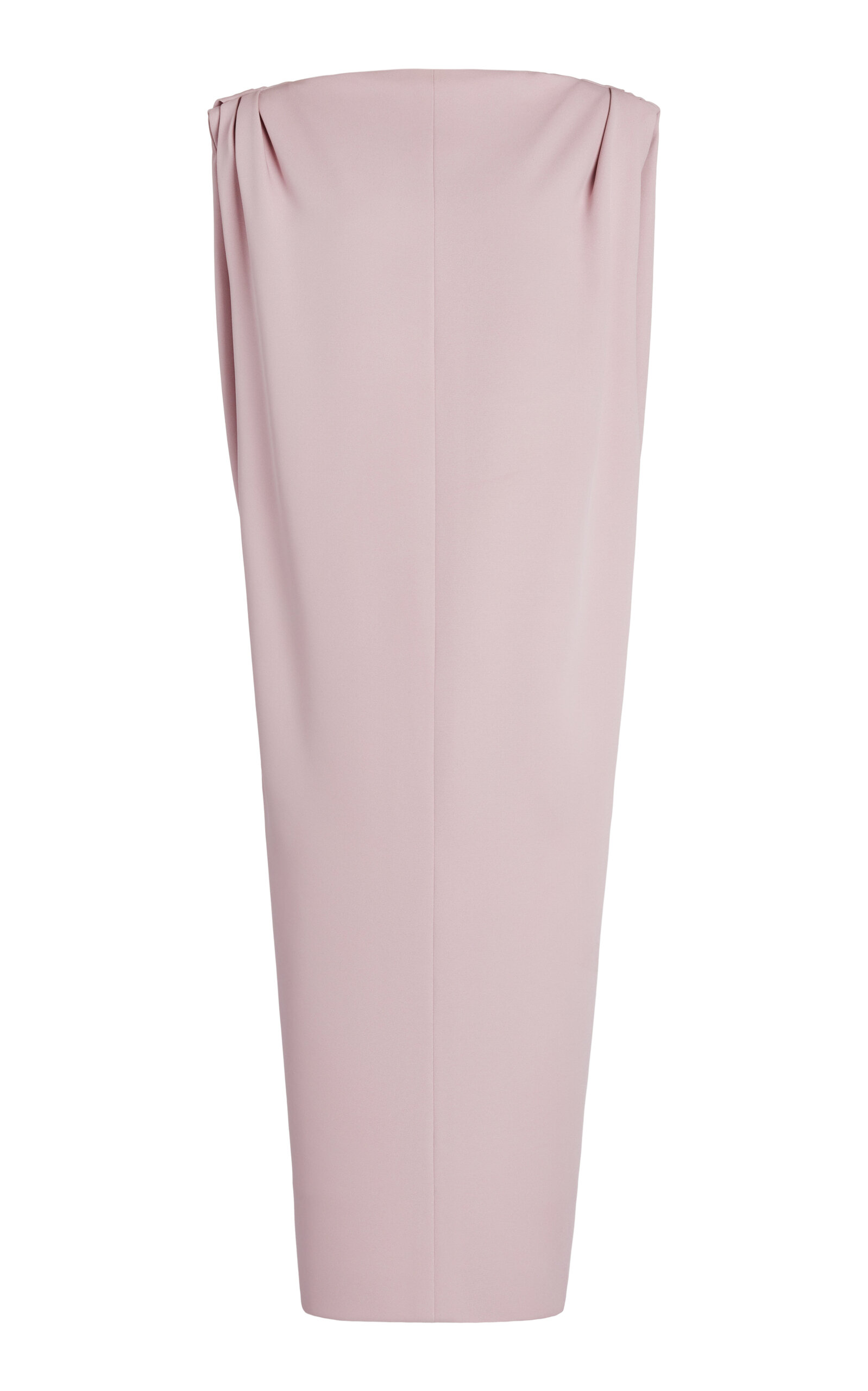 Balenciaga Silk-Wool Crepe Midi Dress