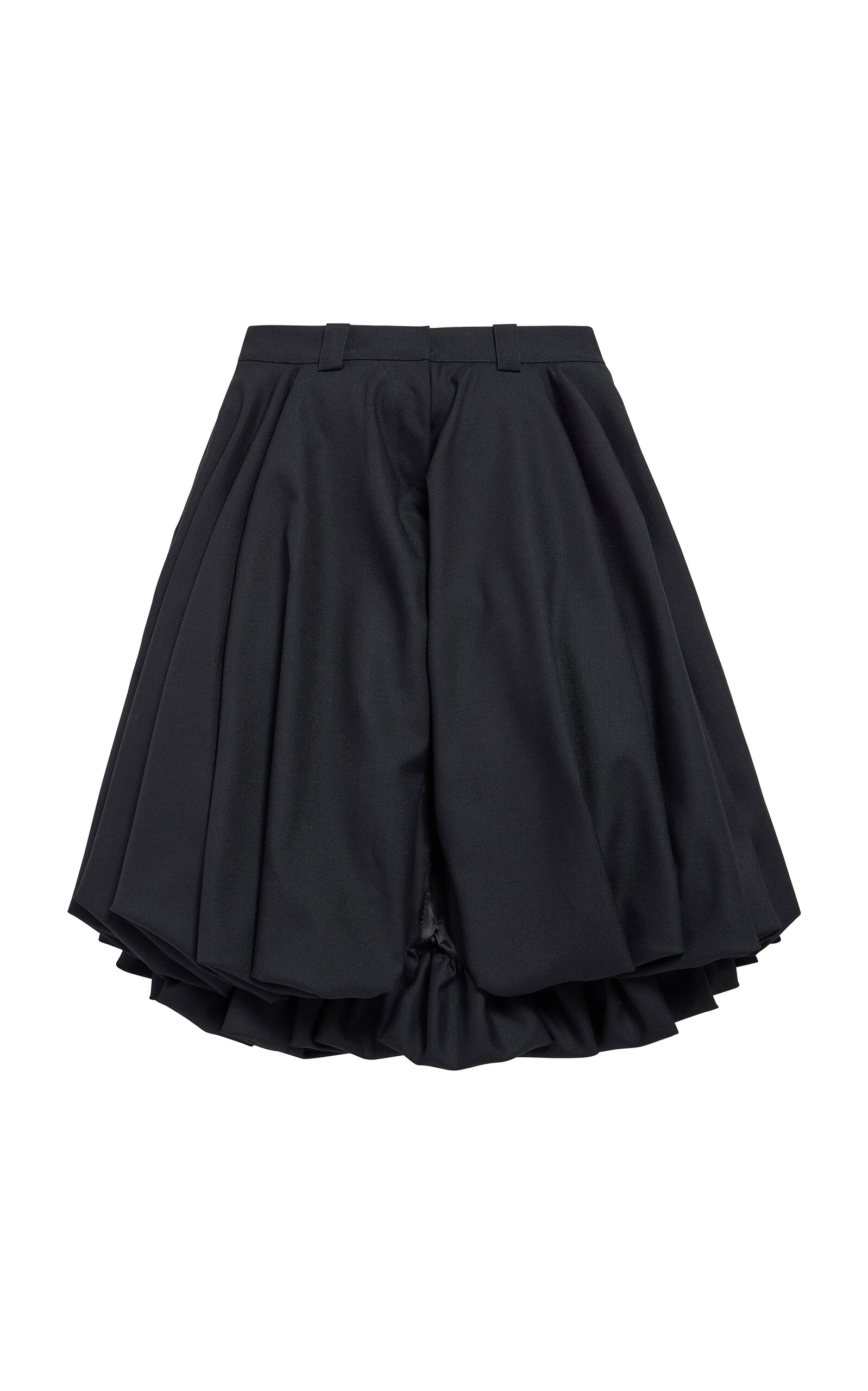 Balenciaga Wool-mohair Tailoring Balloon Shorts In Black