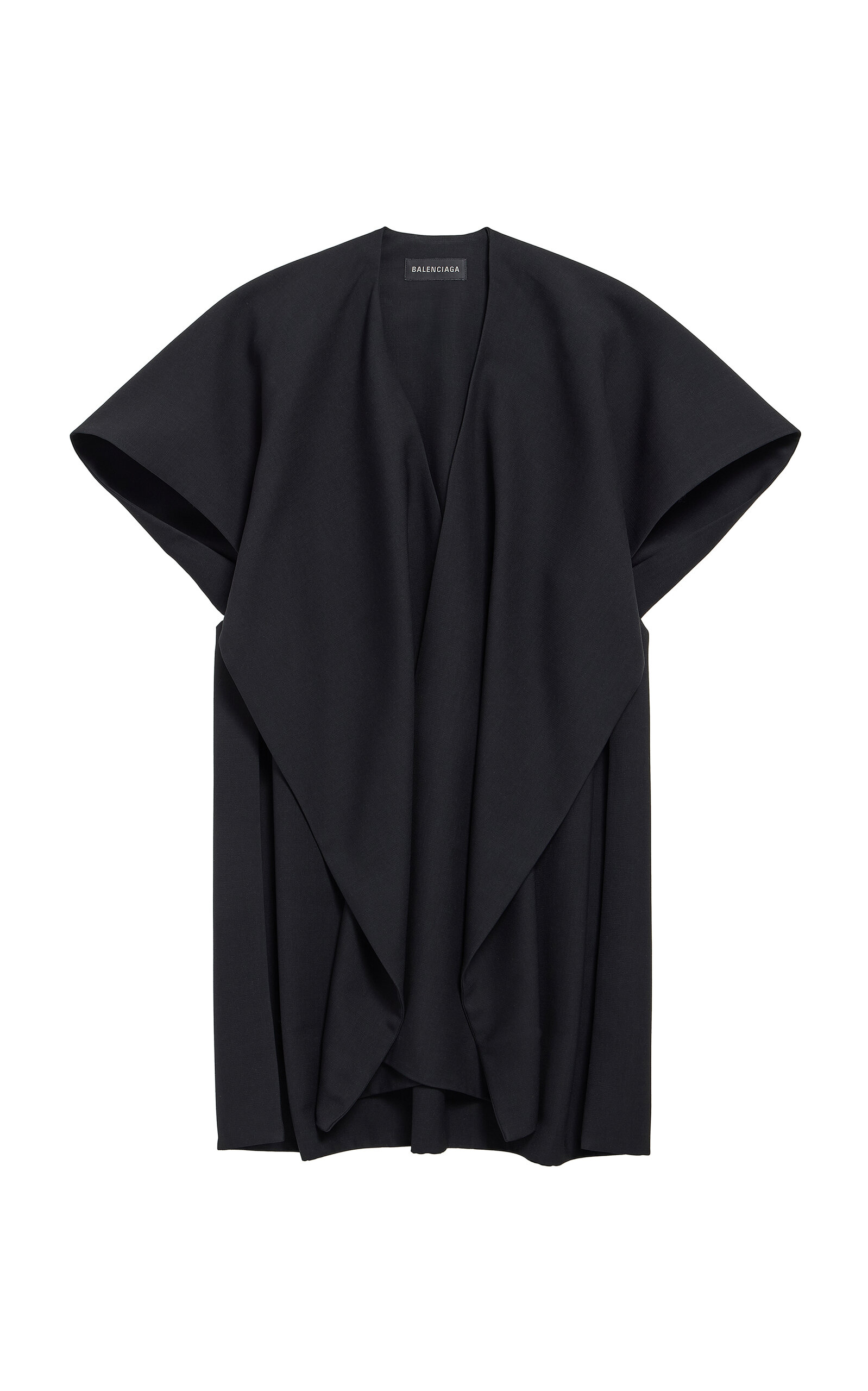 Balenciaga Wool Tailoring Coat In Black