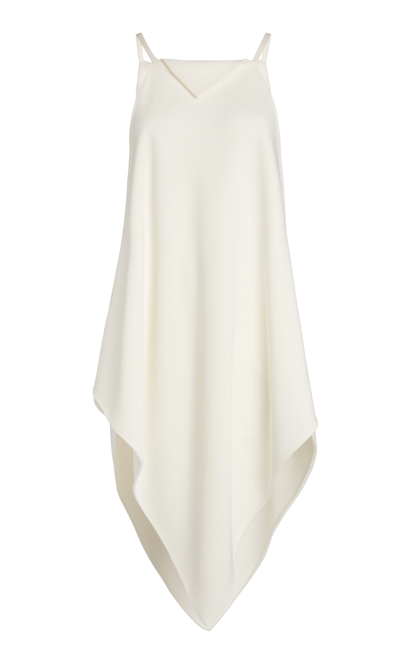 Balenciaga Silk-Wool Crepe Scarf Top