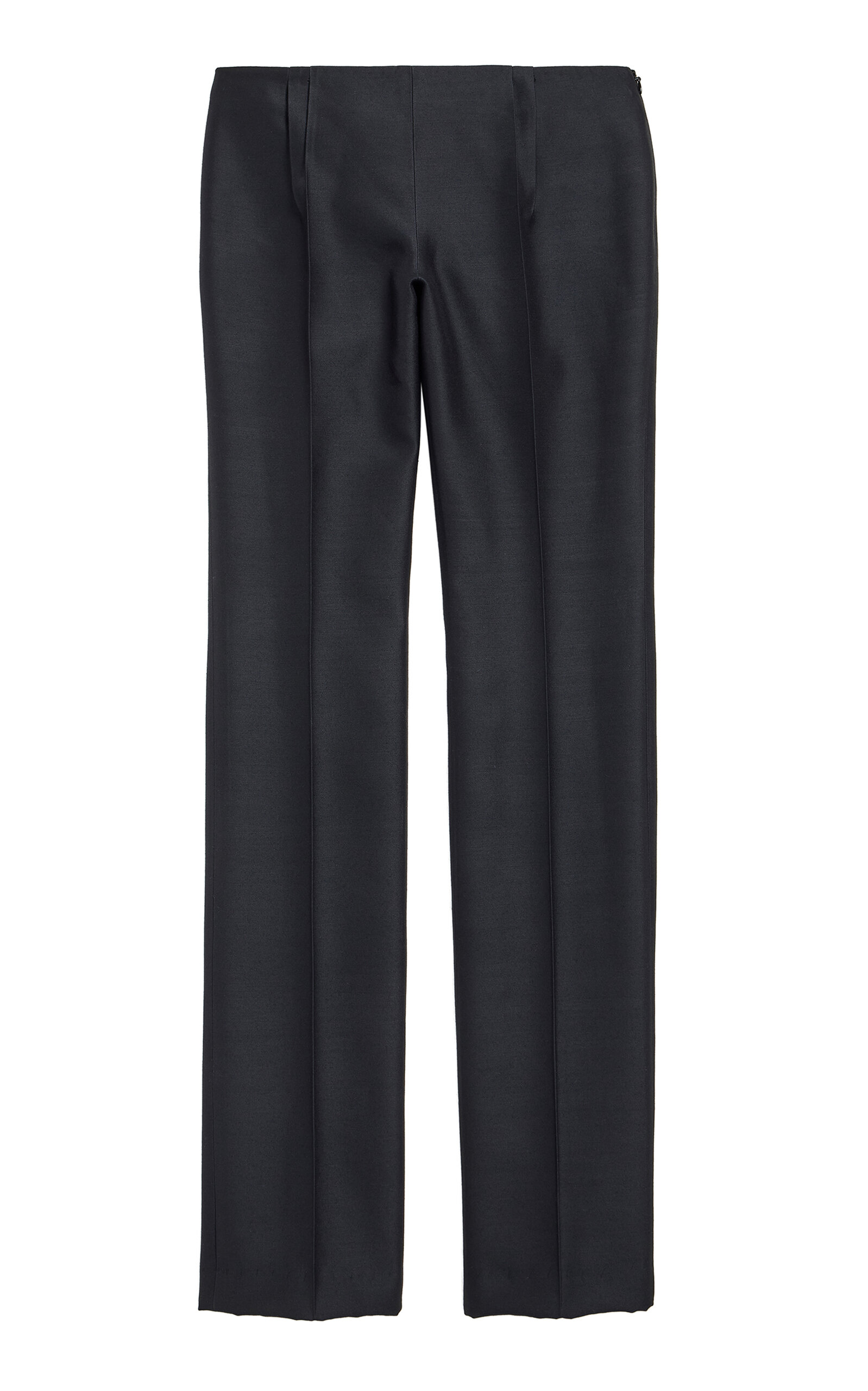 Balenciaga Tailored Wool-blend Scuba Straight-leg Pants In Black