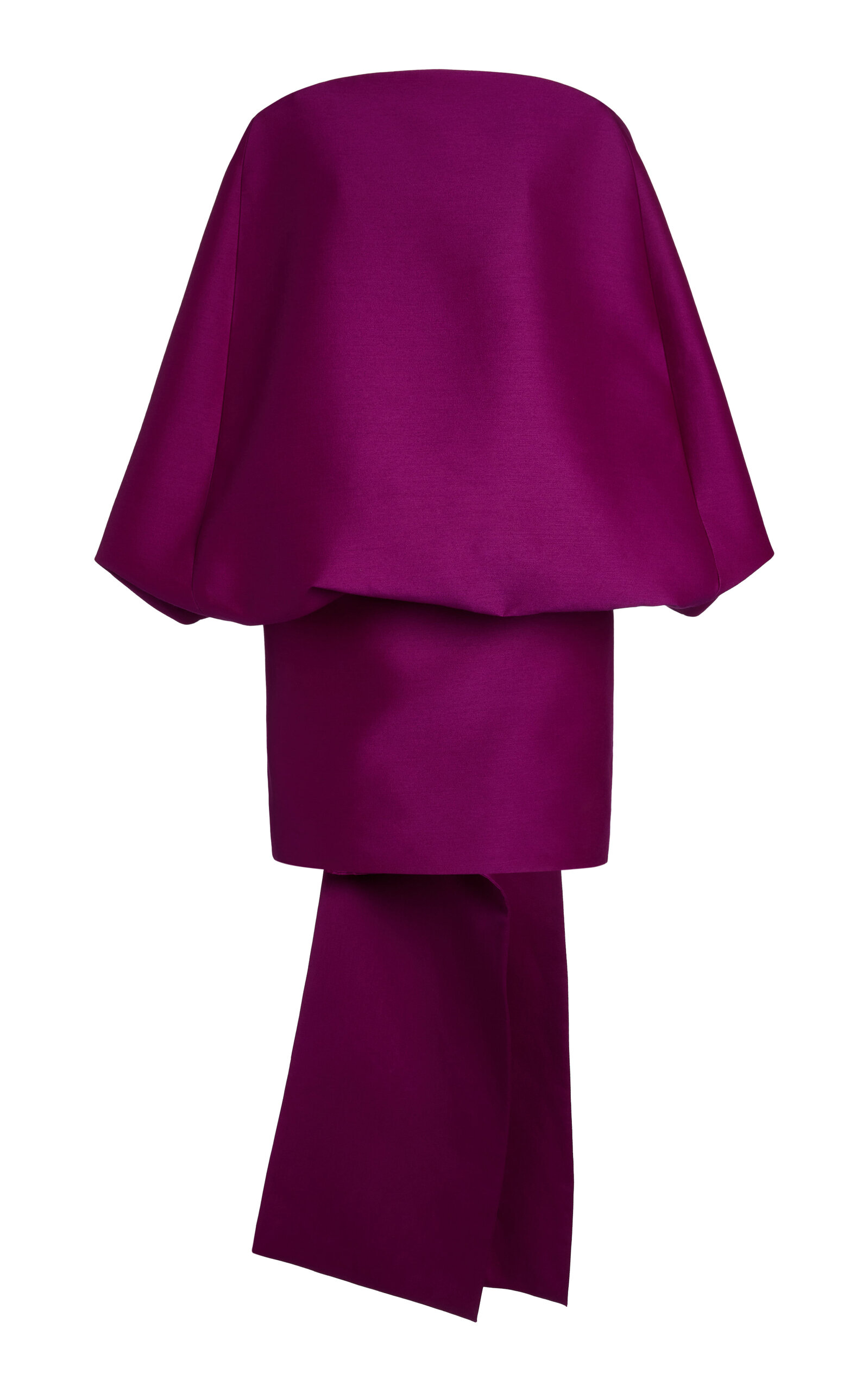 Balenciaga Off-The-Shoulder Wool-Silk Dress - Women's Clothing