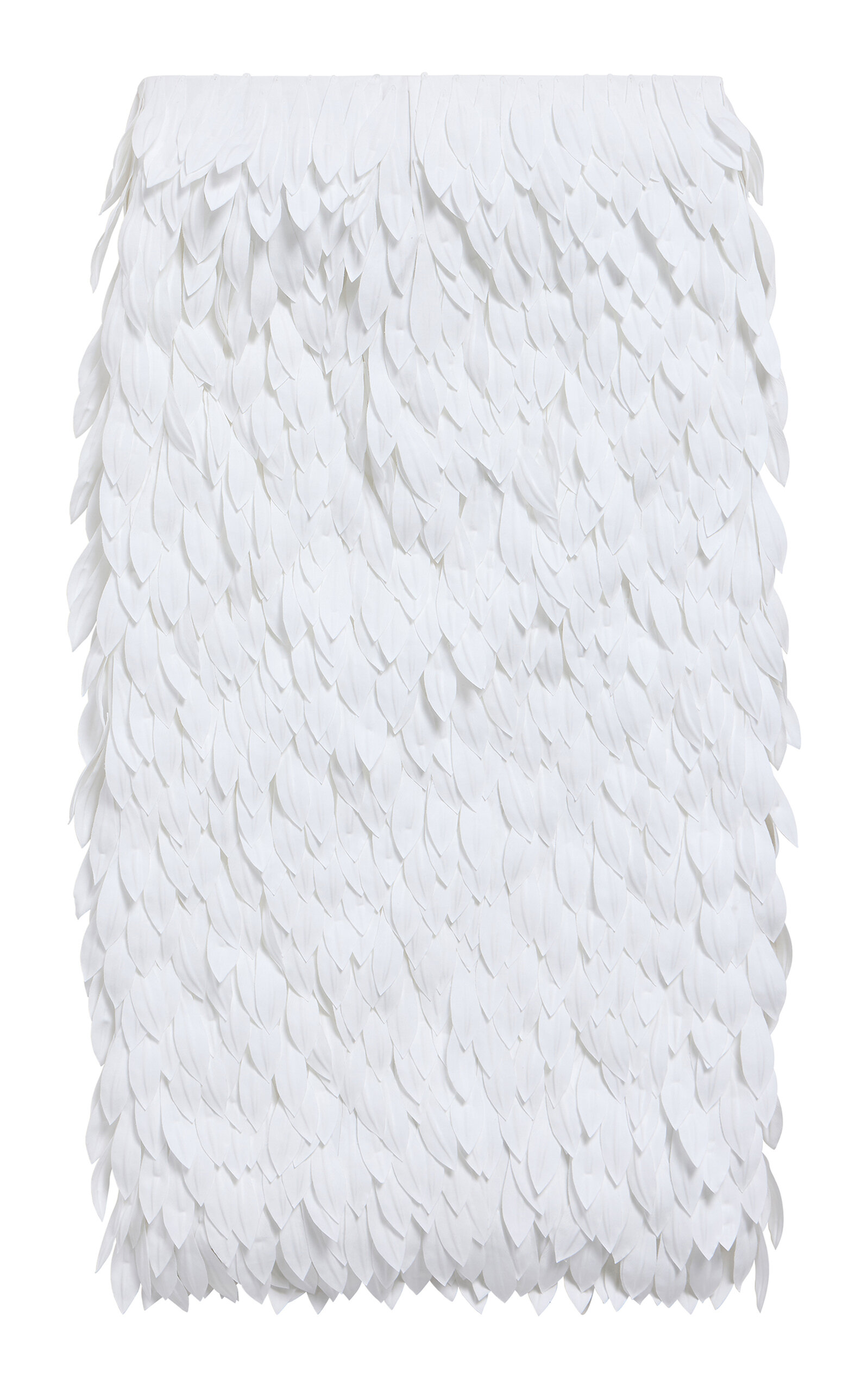 Balenciaga Petal-embroidered Midi Skirt In White