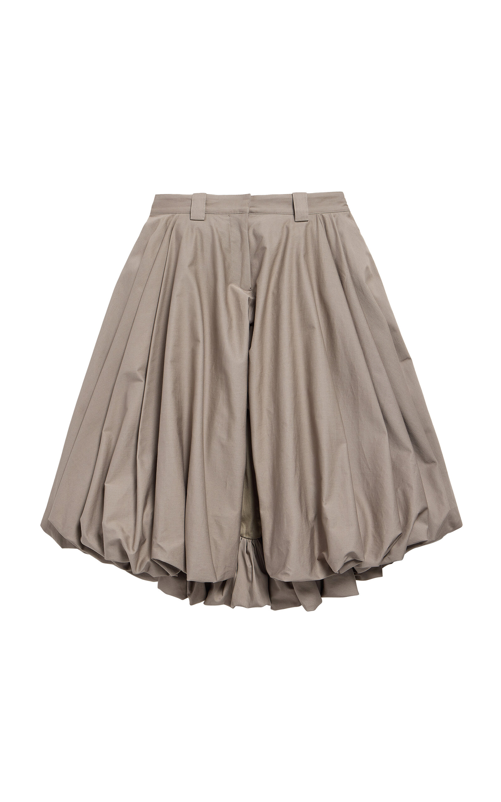 Balenciaga Cotton Twill Balloon Shorts In Gray