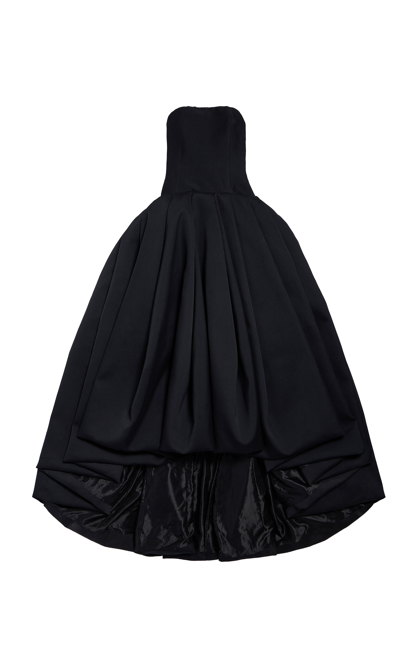 Balenciaga Wool-Blend Scuba Maxi Dress - Black