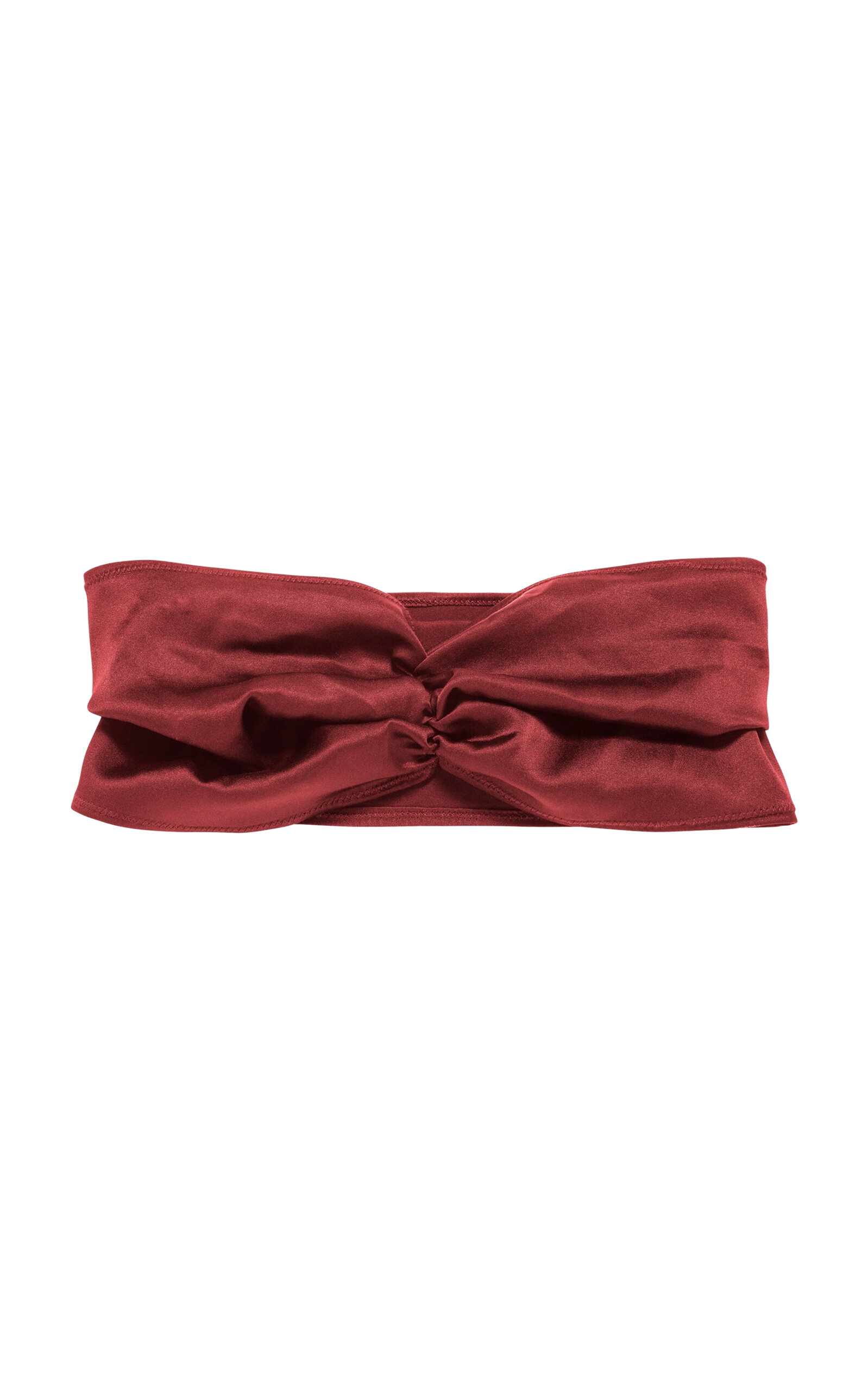 Jennifer Behr Norma Silk Headwrap In Red