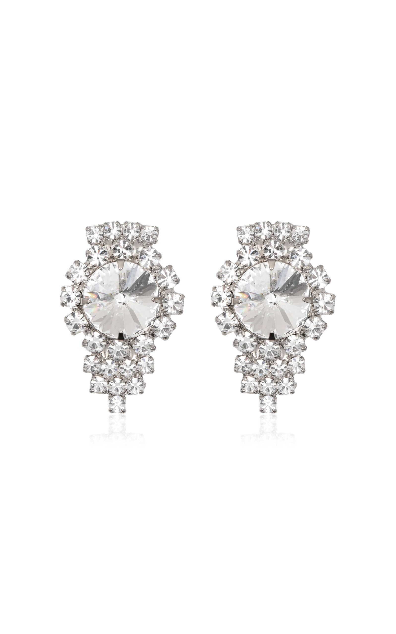 Jennifer Behr Oriana Crystal Earrings In Silver
