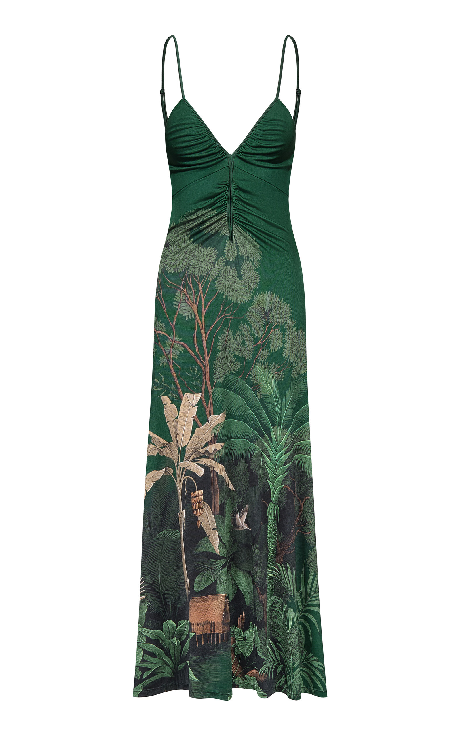 Johanna Ortiz Nuestra Tierra Ankle Dress In Green