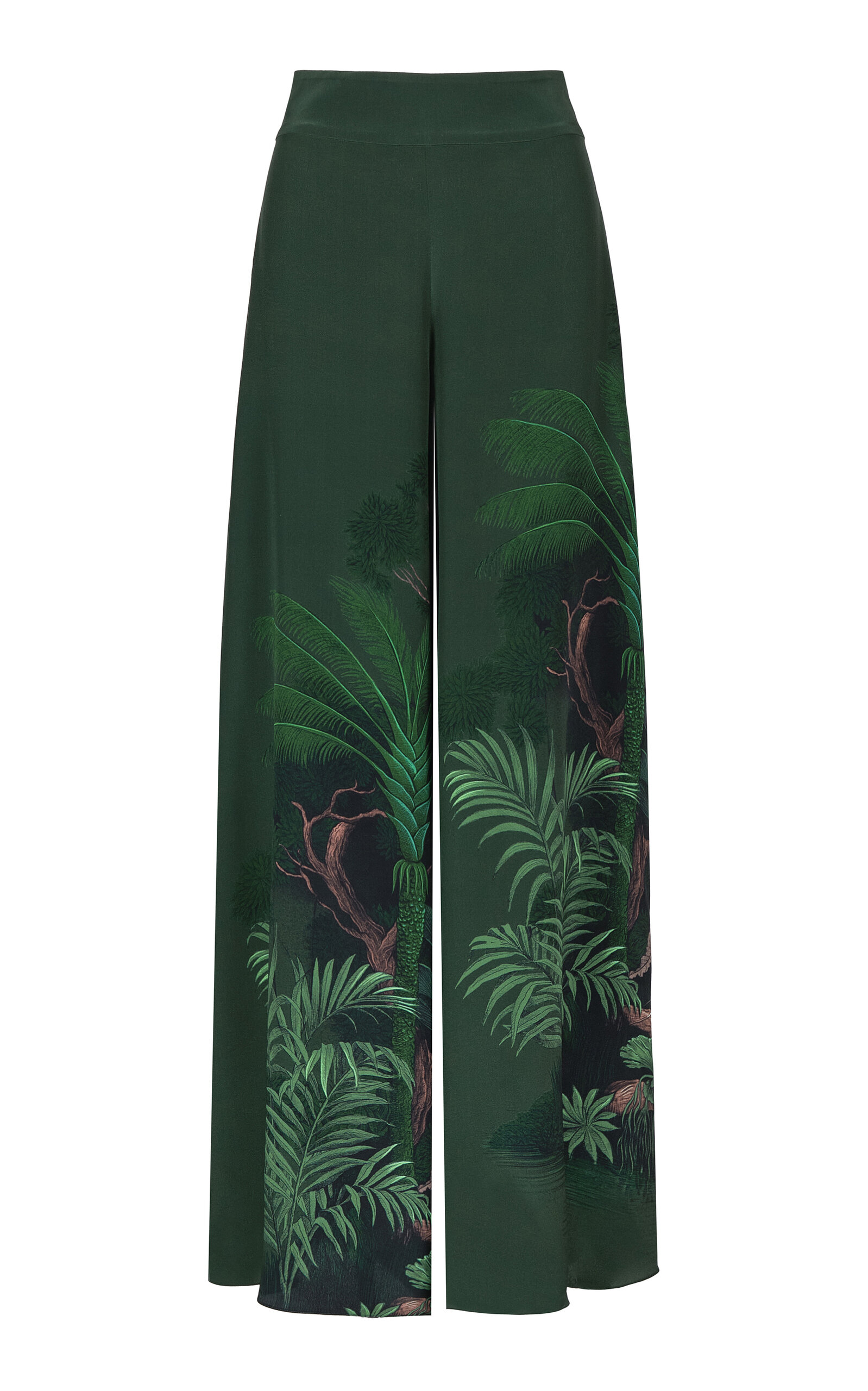 Johanna Ortiz Musical Silk Wide-Leg Pants - Women's Clothing