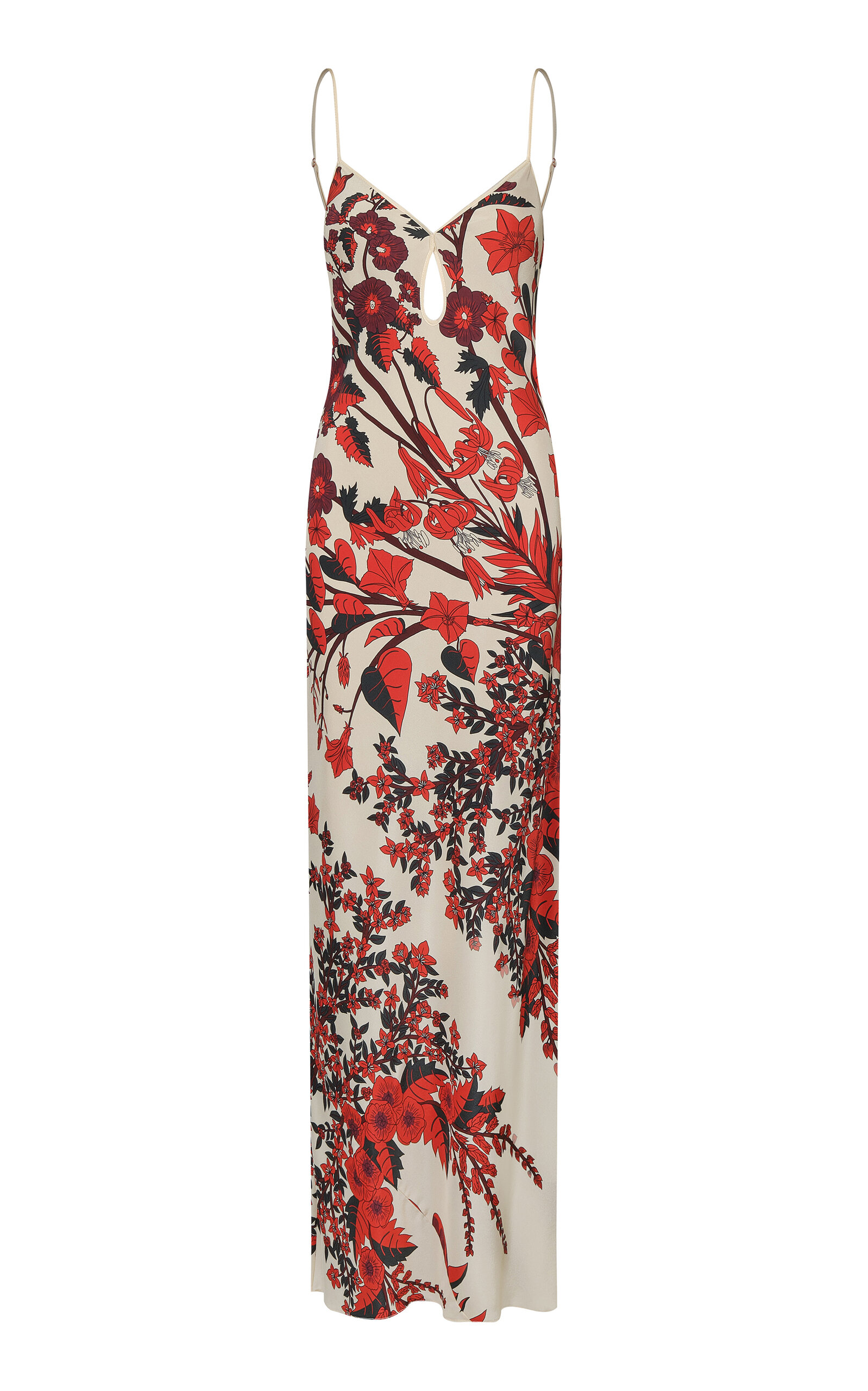 Johanna Ortiz Silk Clean Reinterpretation Maxi Dress In Multi