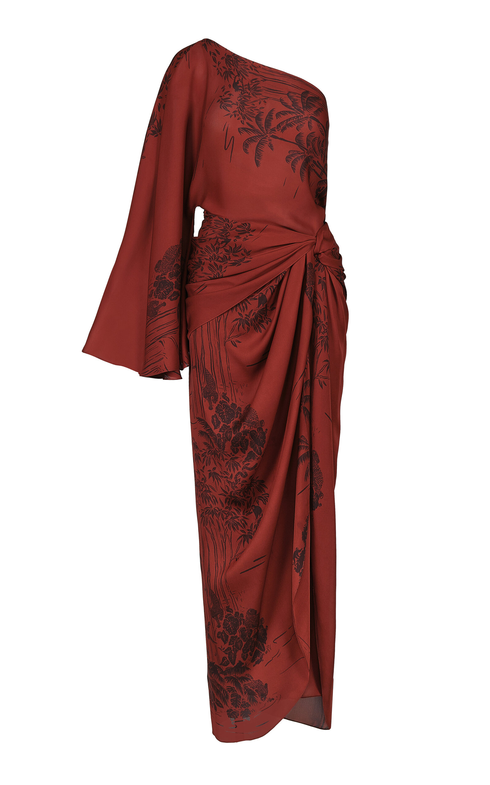 Johanna Ortiz Silk Seville Passion Maxi Dress - Print