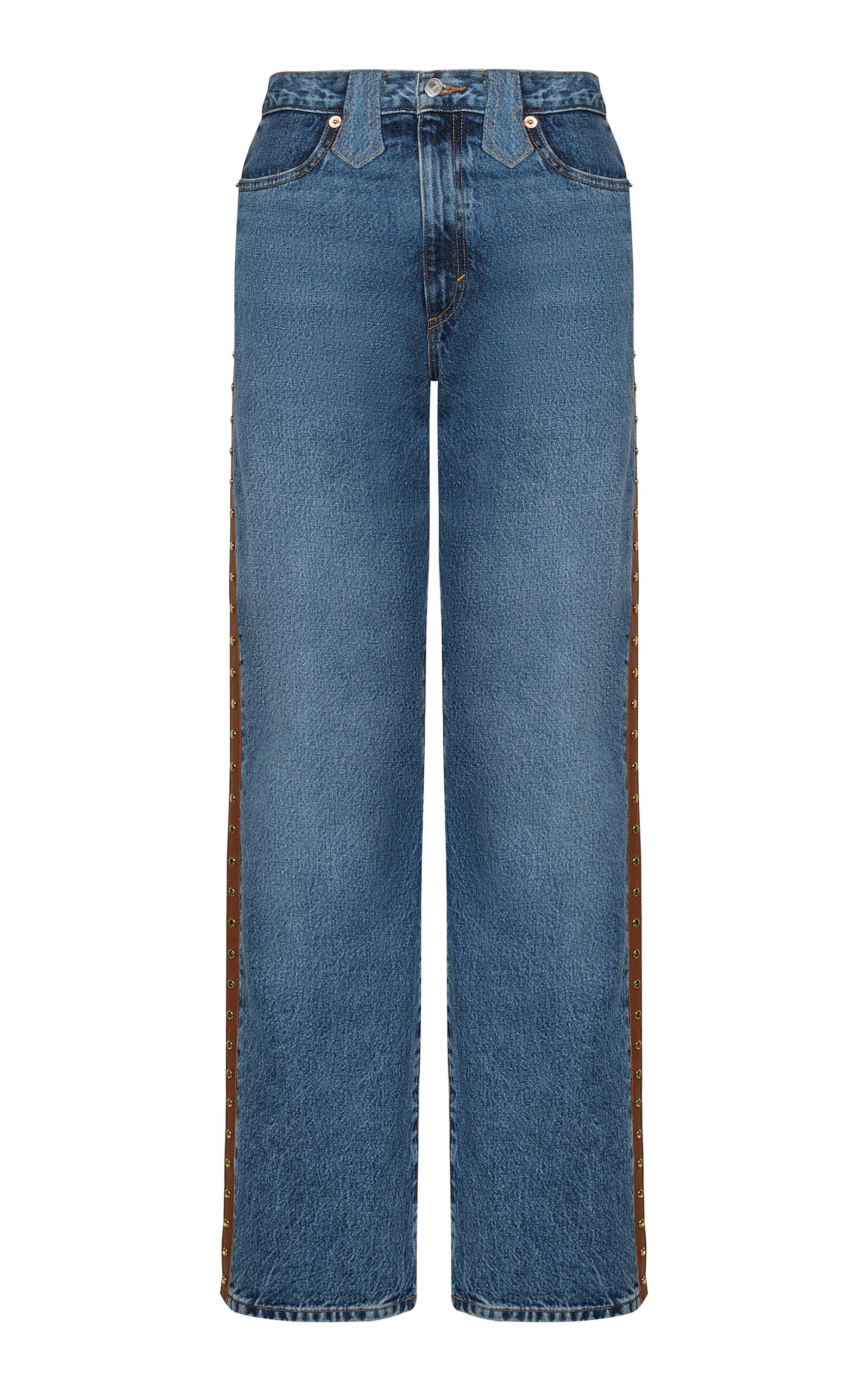 Johanna Ortiz Cotton-blend Joanne Pants In Blue