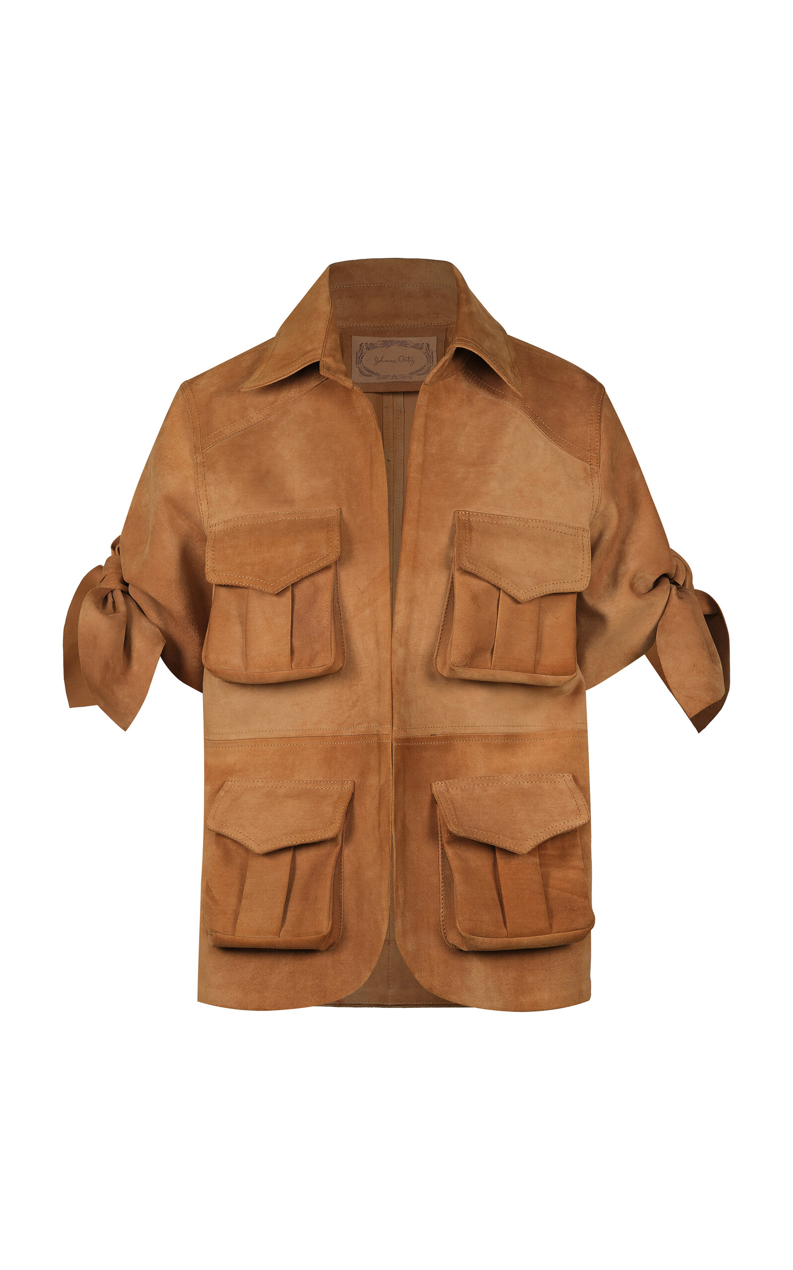 Johanna Ortiz Leather Explorer Top In Brown