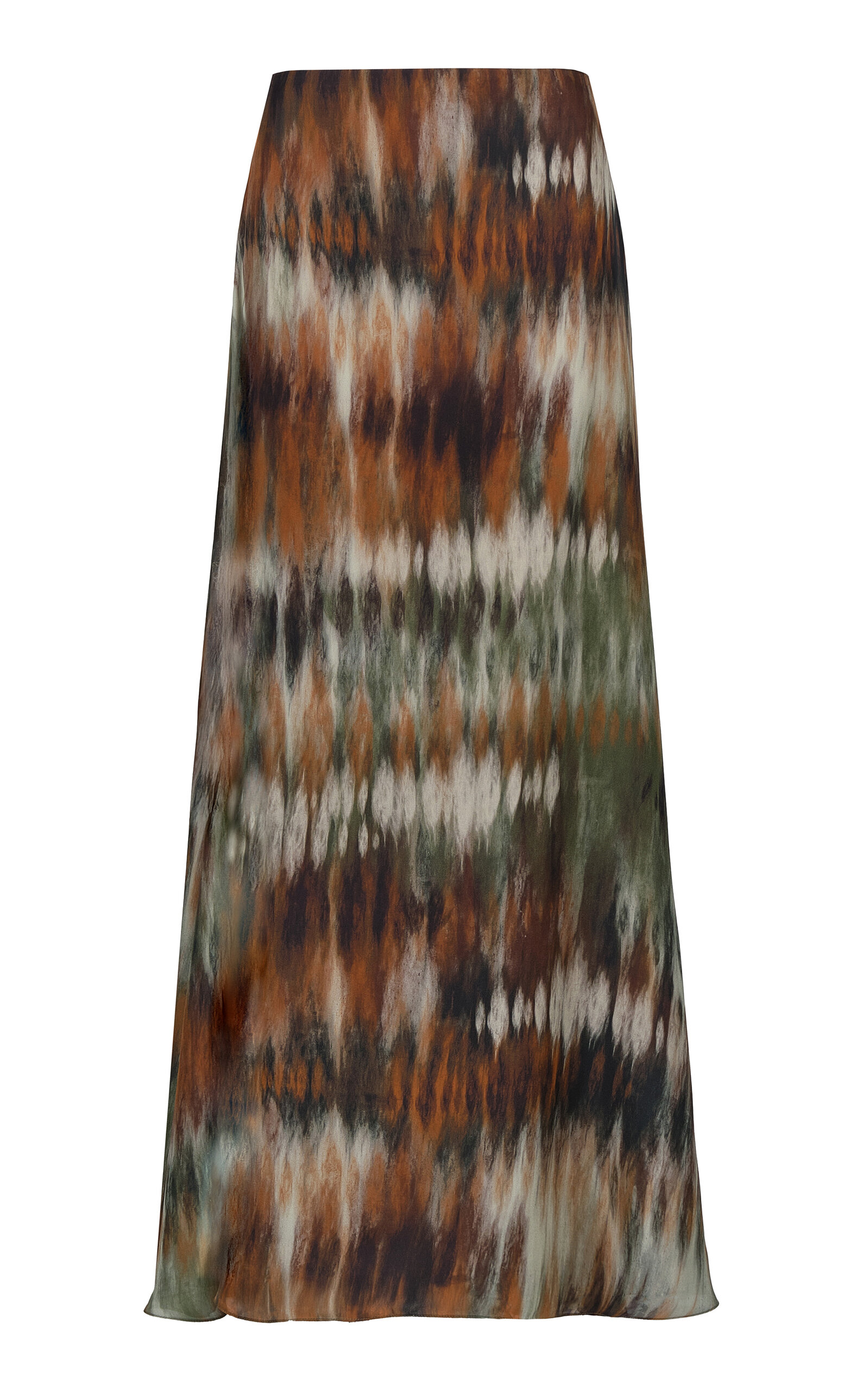 Johanna Ortiz Silk New Intermingled Ideas Maxi Skirt In Multi