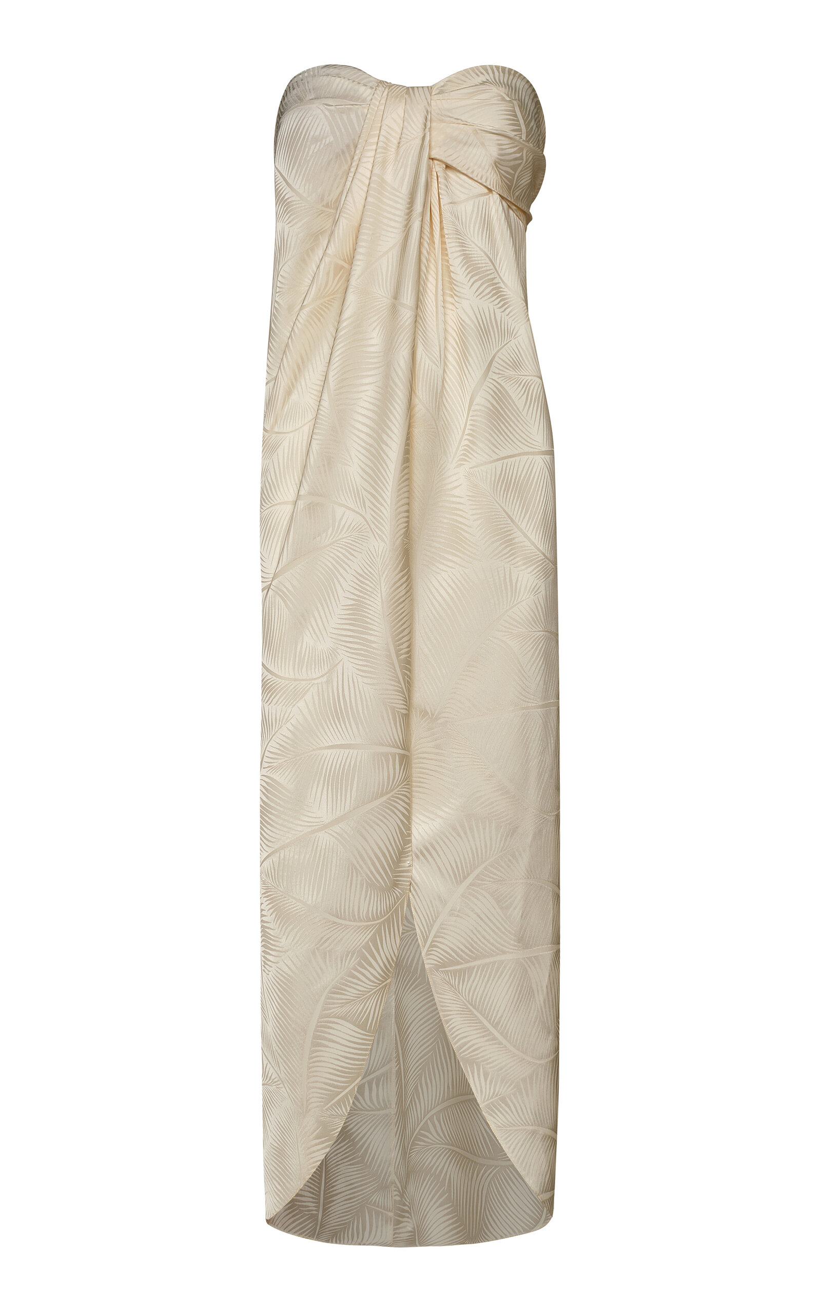 Johanna Ortiz Draped Graceful Top In Neutral