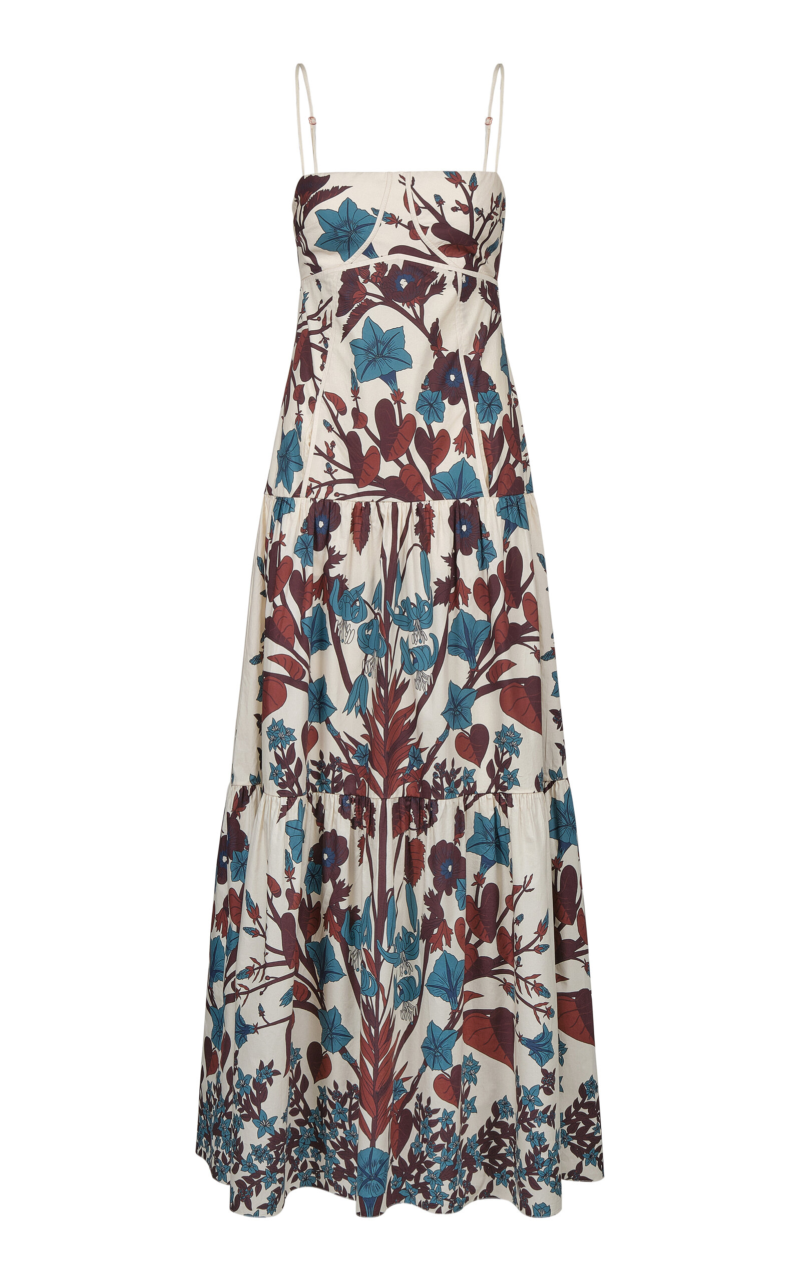 Johanna Ortiz Cotton Simbólico Maxi Dress In Multi