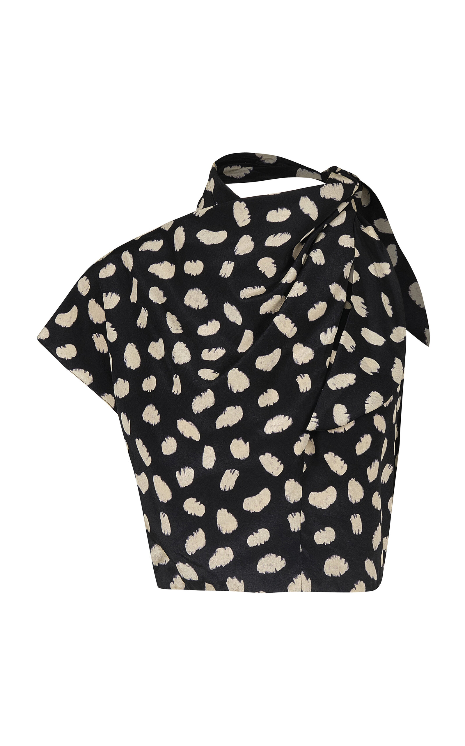 Johanna Ortiz Evening Current Silk Crop Top