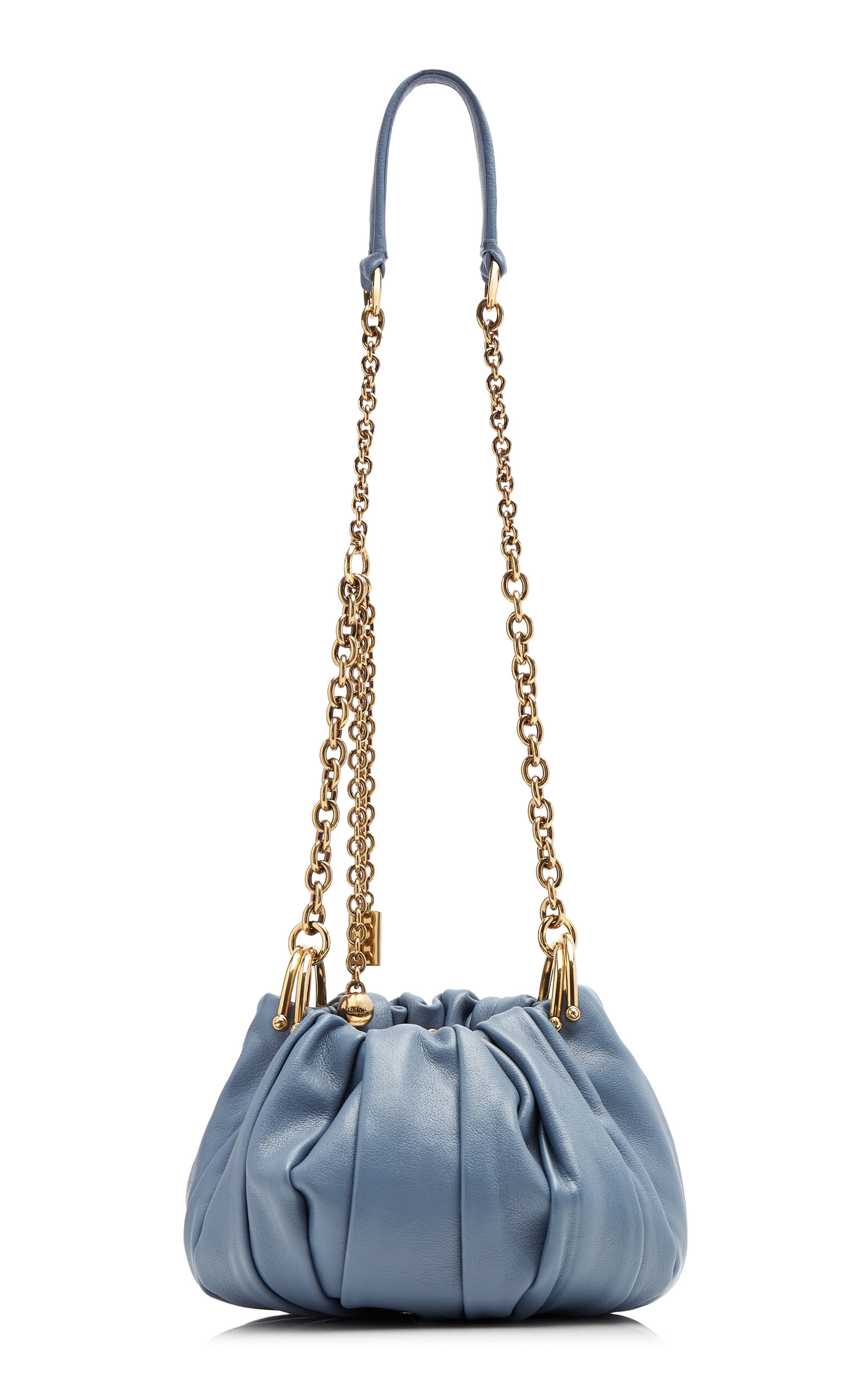 Chloé Chloé Plissé Leather Shoulder Bag