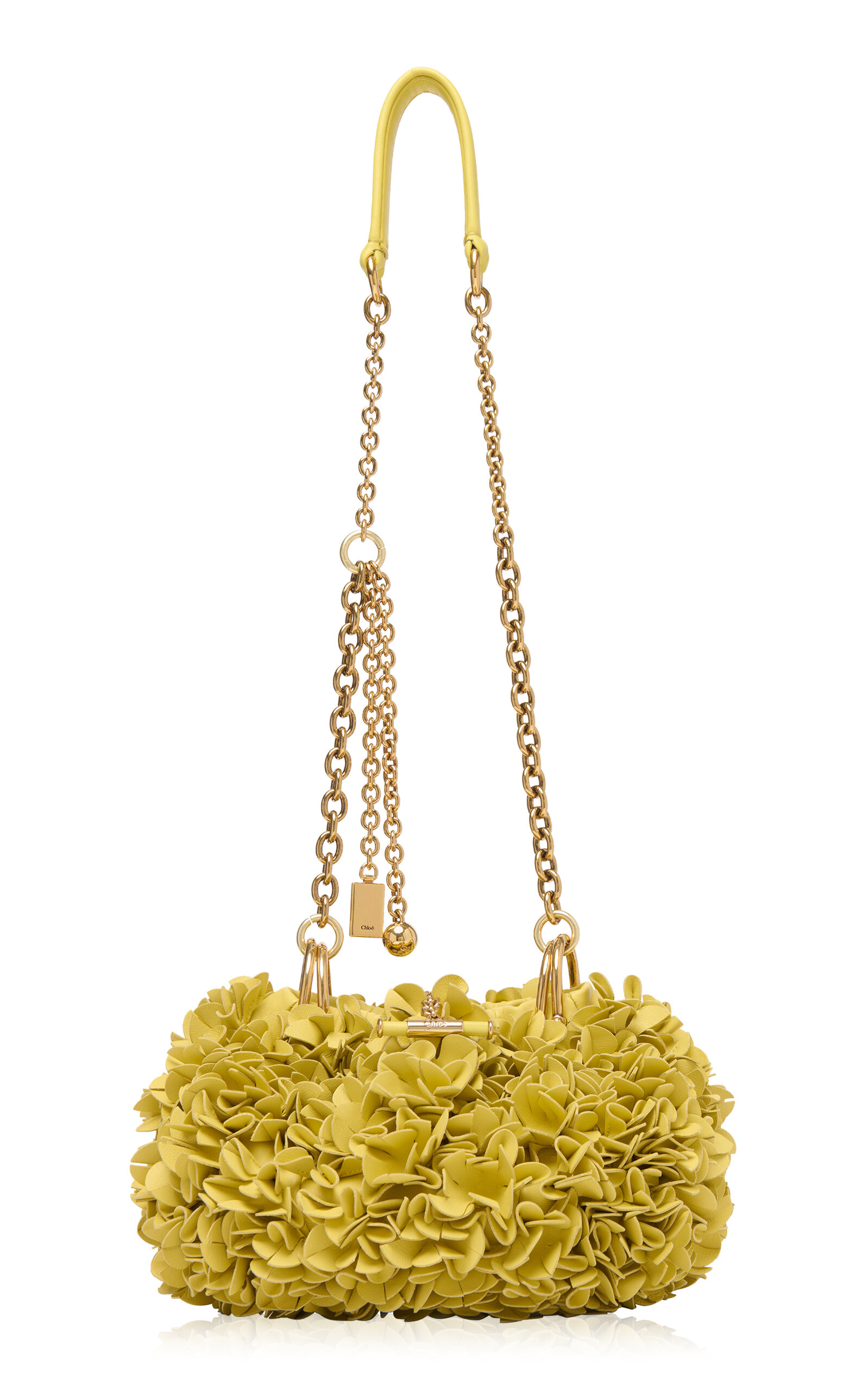 Chloé Chloé Plissé Shoulder Bag - Yellow - OS