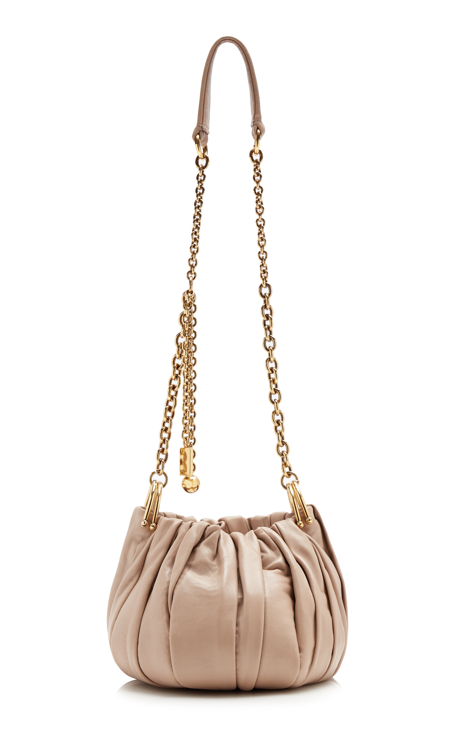 Chloé Chloé Plissé Leather Shoulder Bag
