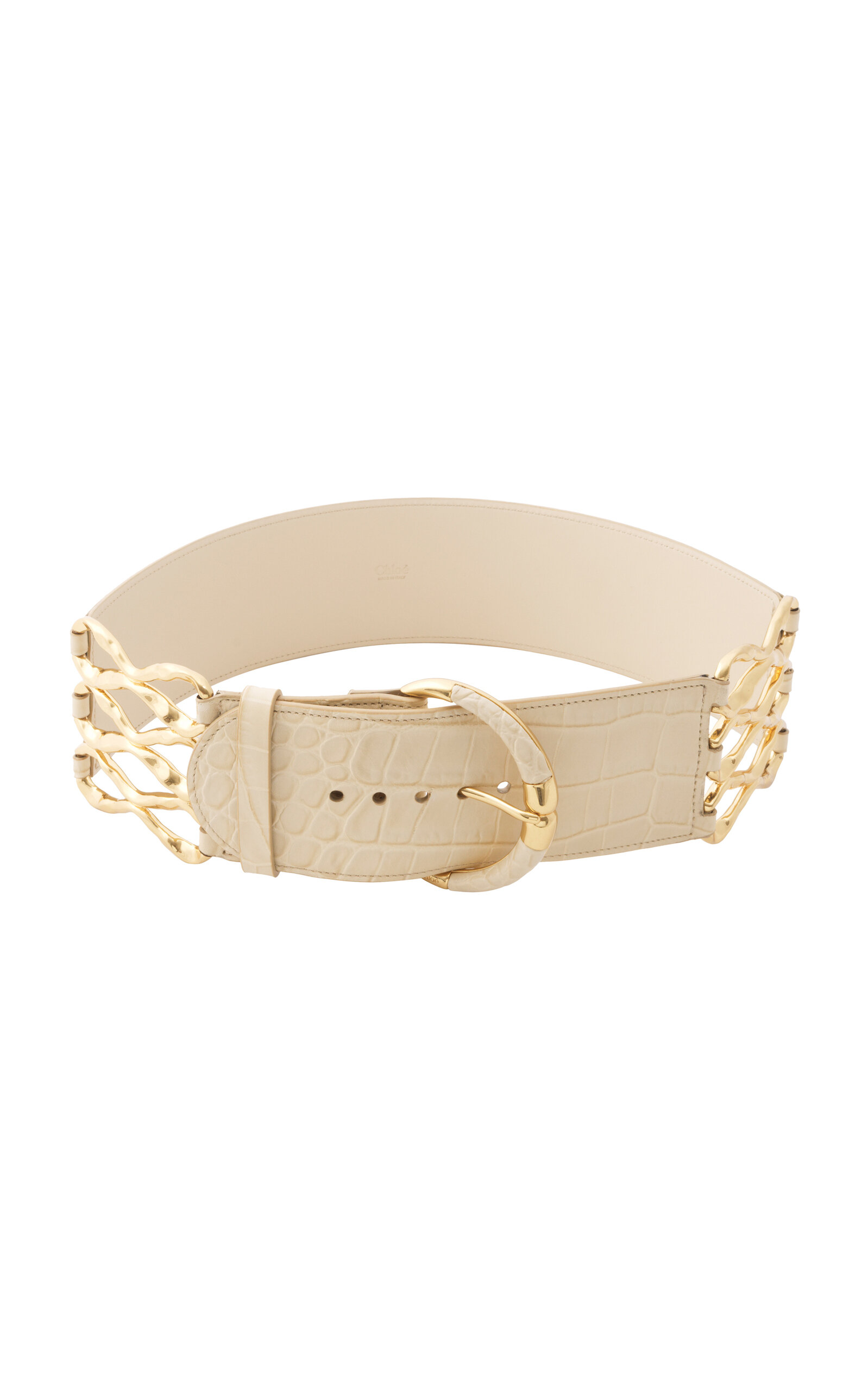 Chloé Camera Chain Belt In Neutral