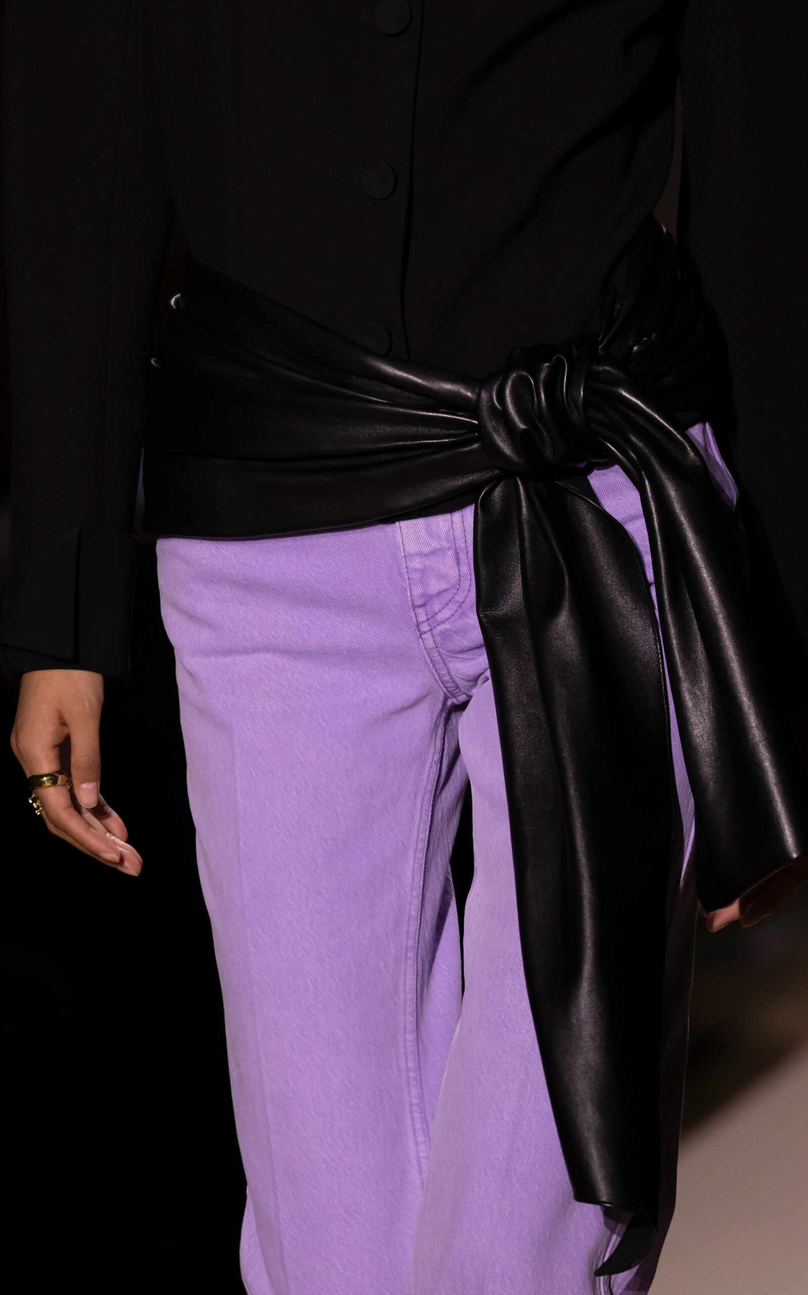 Chloé Chloé Bow Belt - Black