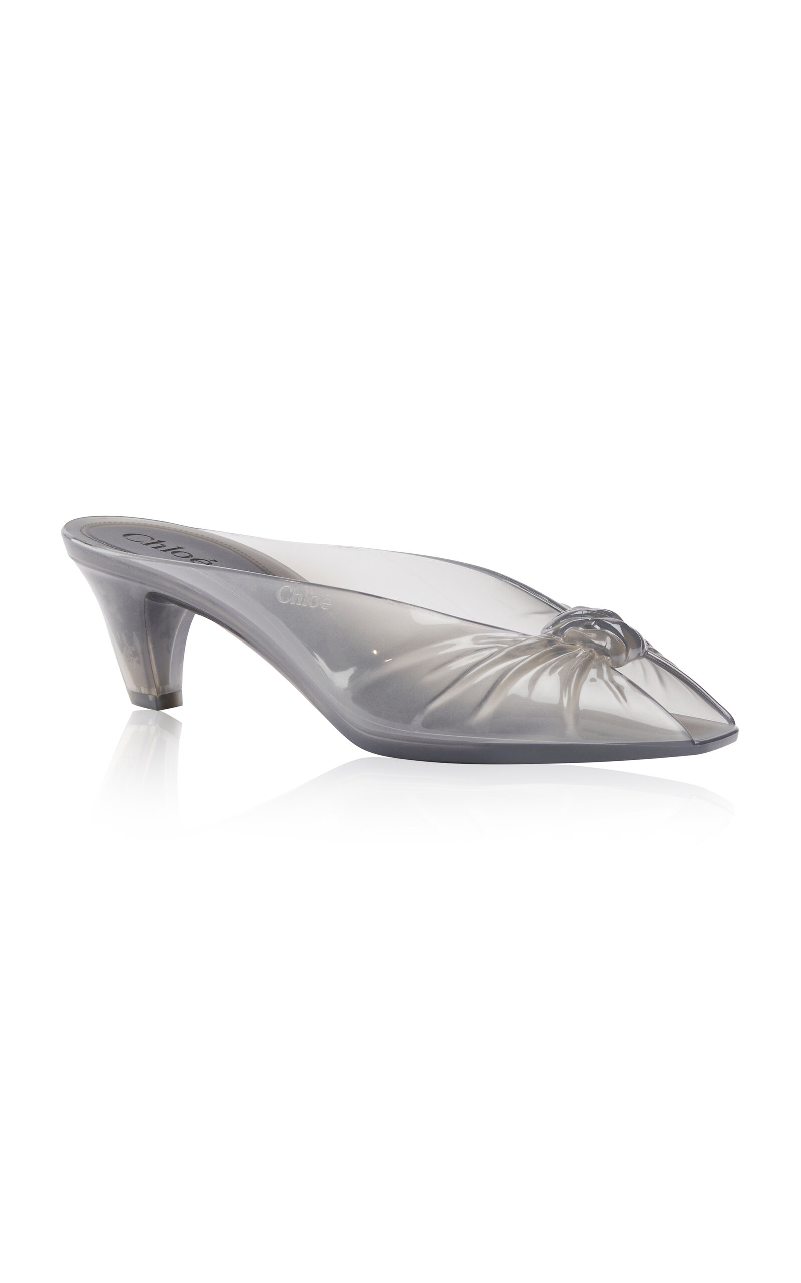 Chloé Jelly Mules In Silver