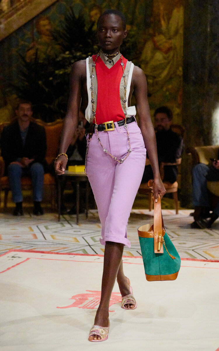 Versace Cutout Cotton-cashmere Tank Top In Red