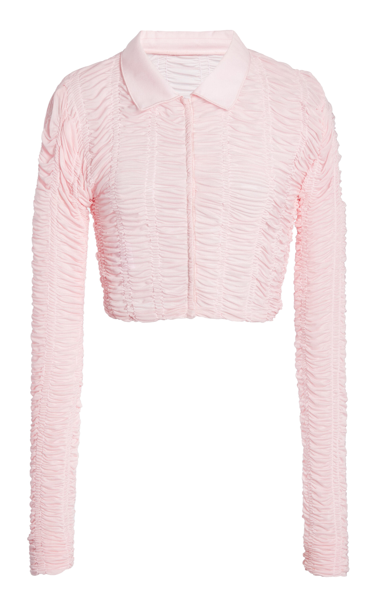 Giambattista Valli Fluid Jersey Top In Pink