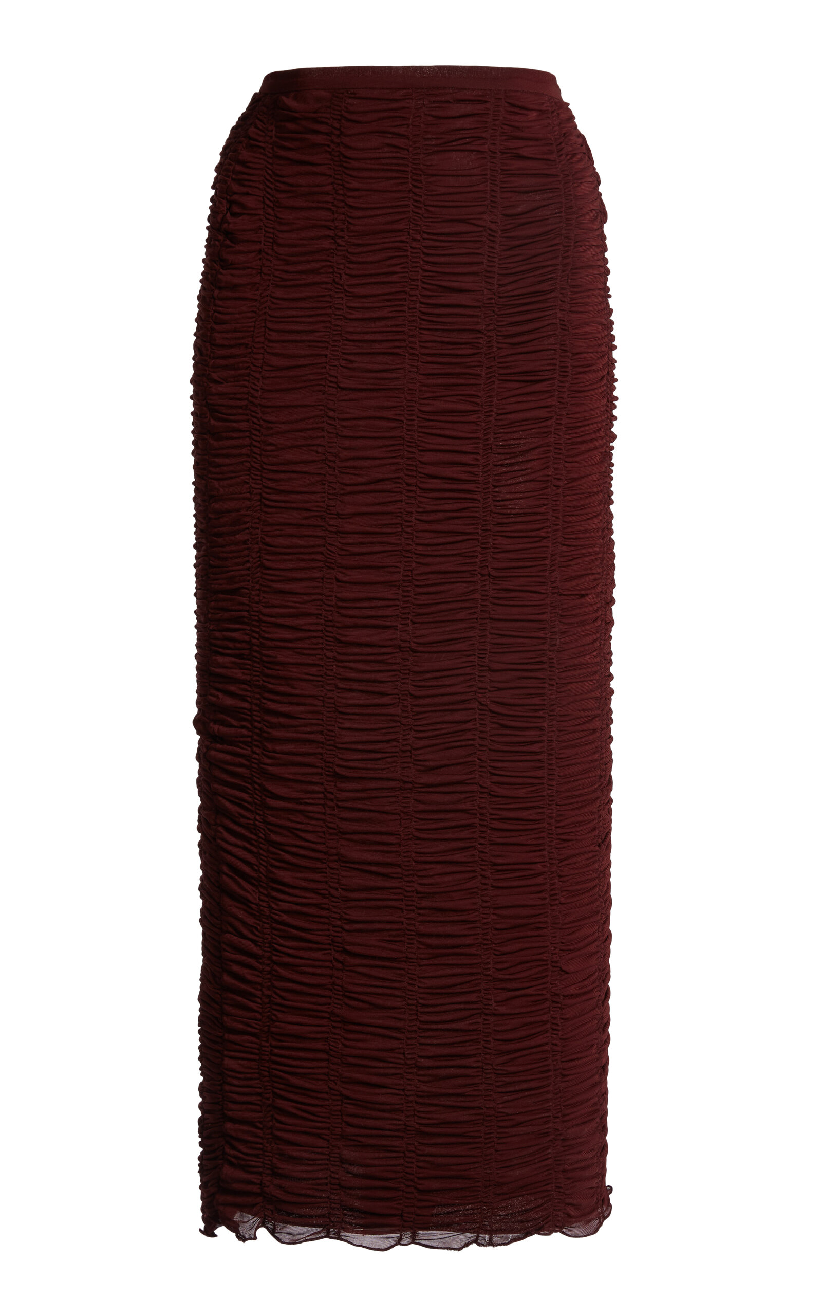 Giambattista Valli Fluid Jersey Midi Skirt In Brown