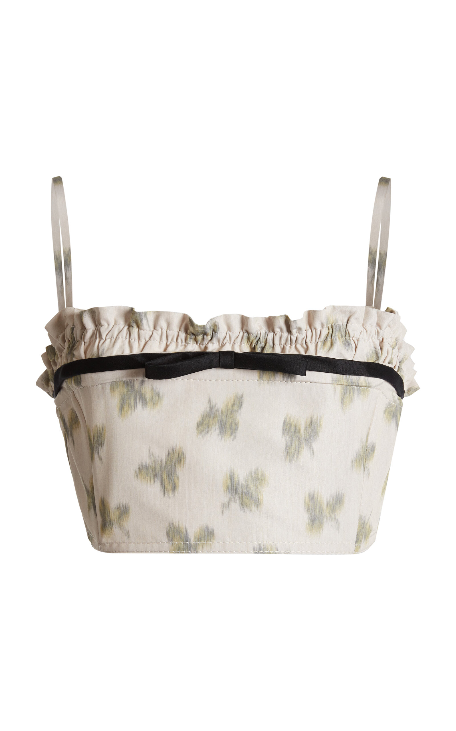 Giambattista Valli Clover Taffeta Top In Multi