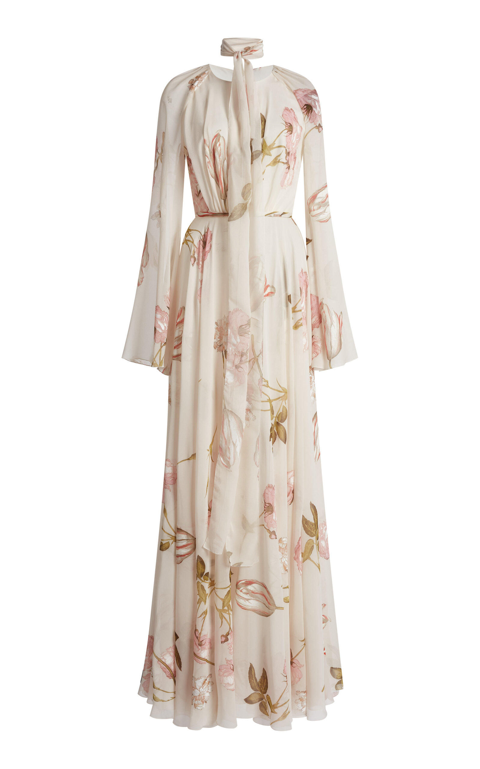 Giambattista Valli Printed Georgette Maxi Dress In Multi