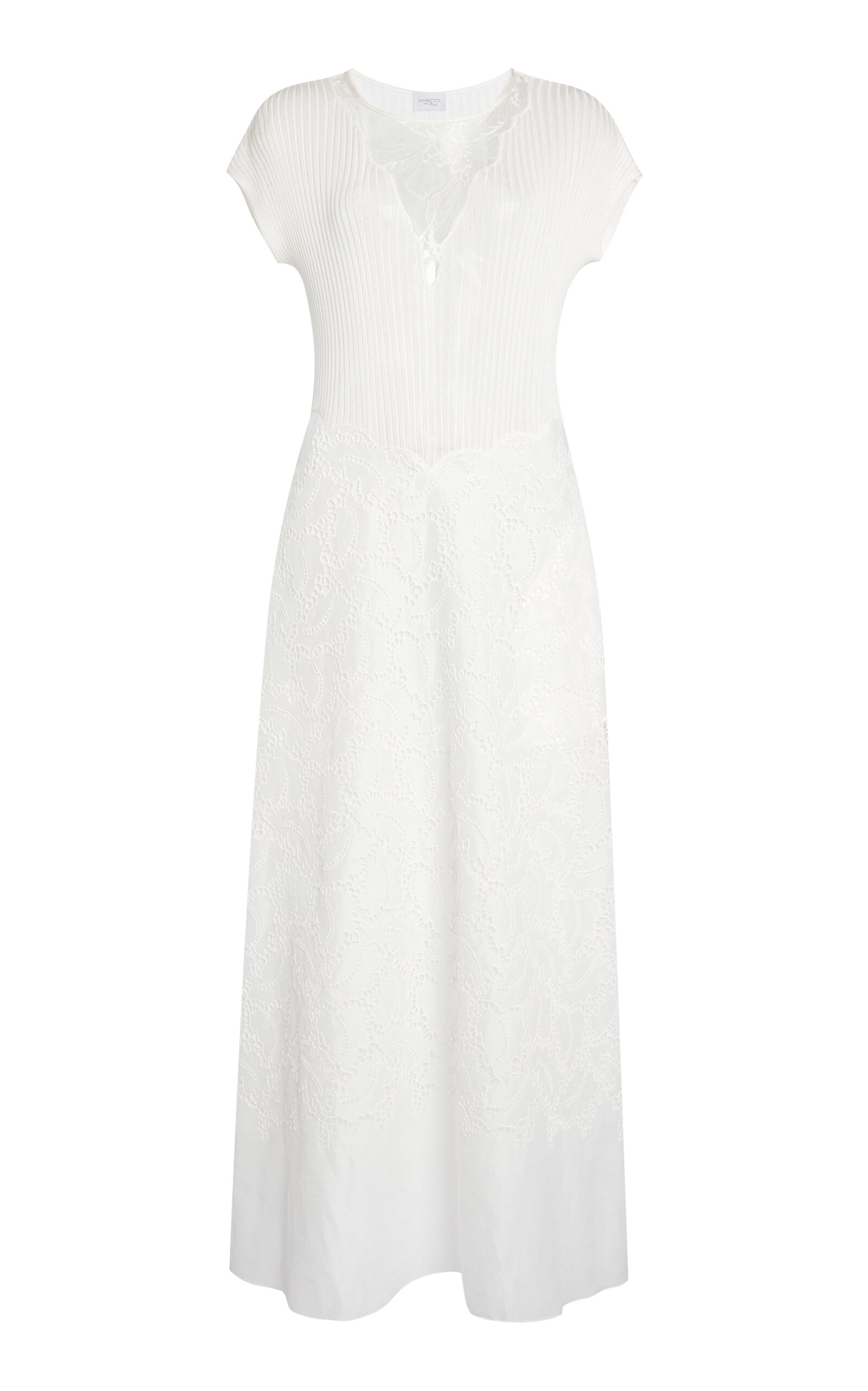 Giambattista Valli Viscose-mix Knit Maxi Dress In White