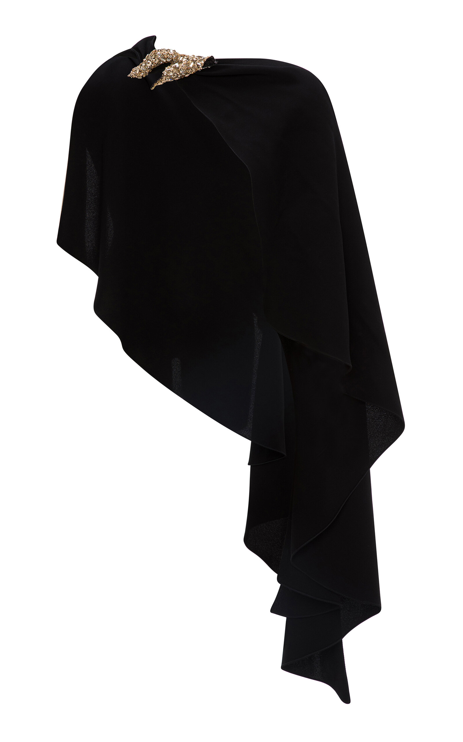 Marmar Halim Embellished Cape - Black