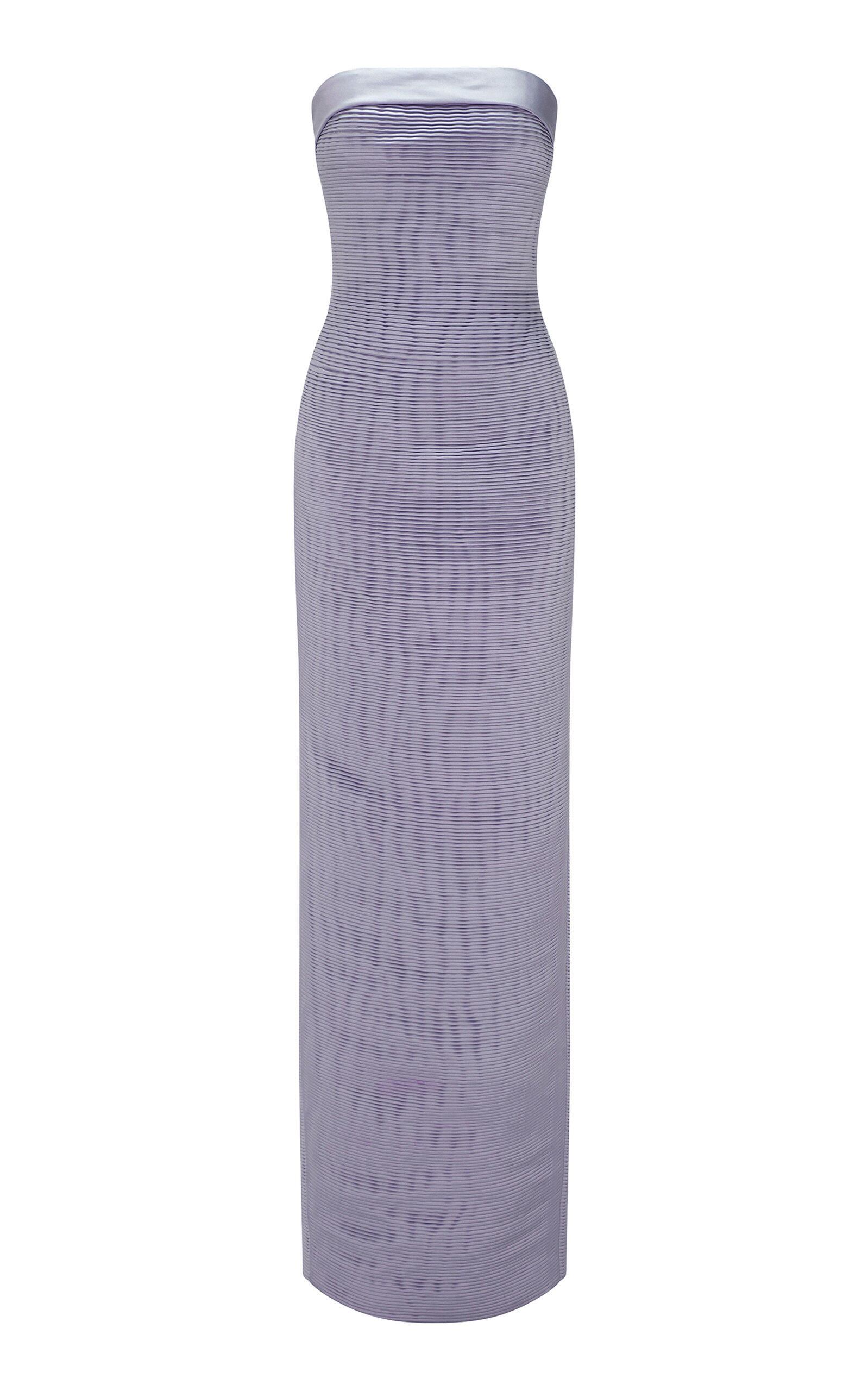 Marmar Halim Ruched Column Gown In Purple