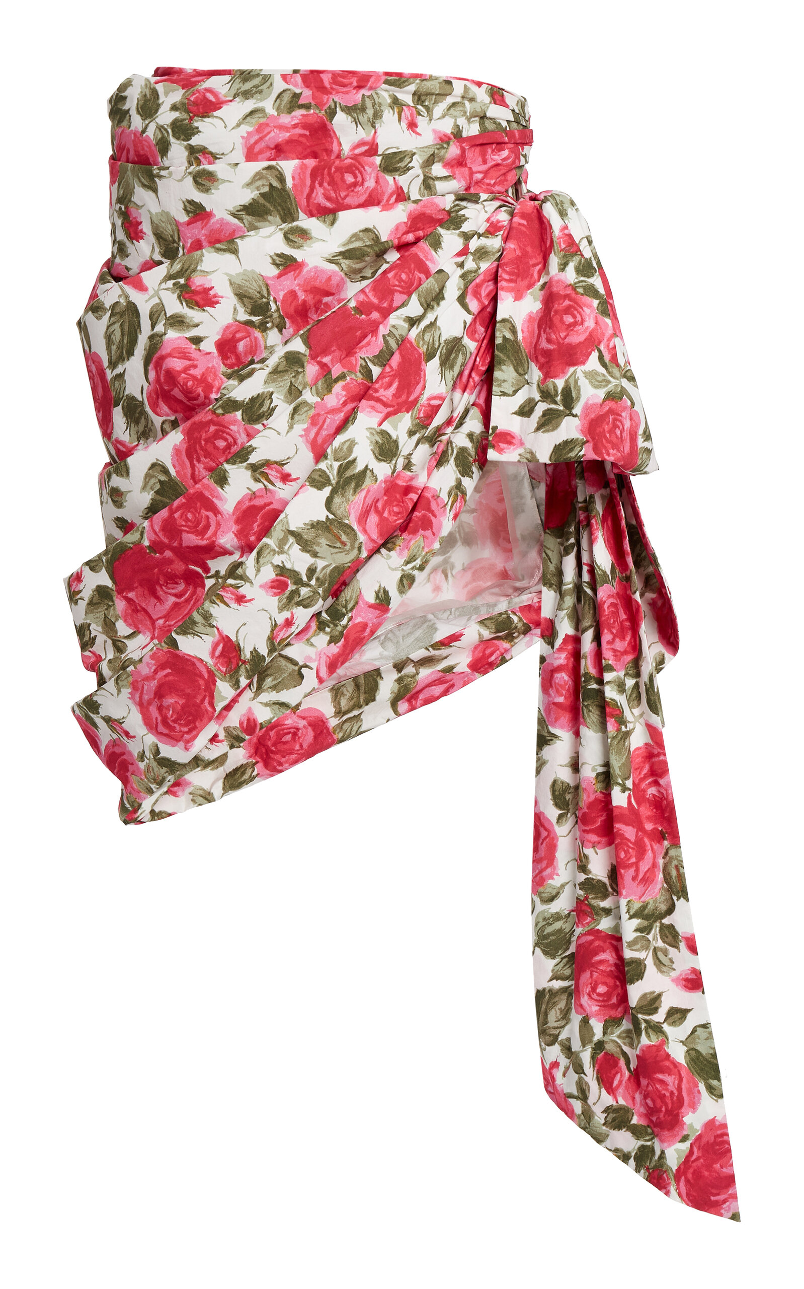 Chloé Printed Ruched Knee-Length Skirt - Women's Clothing