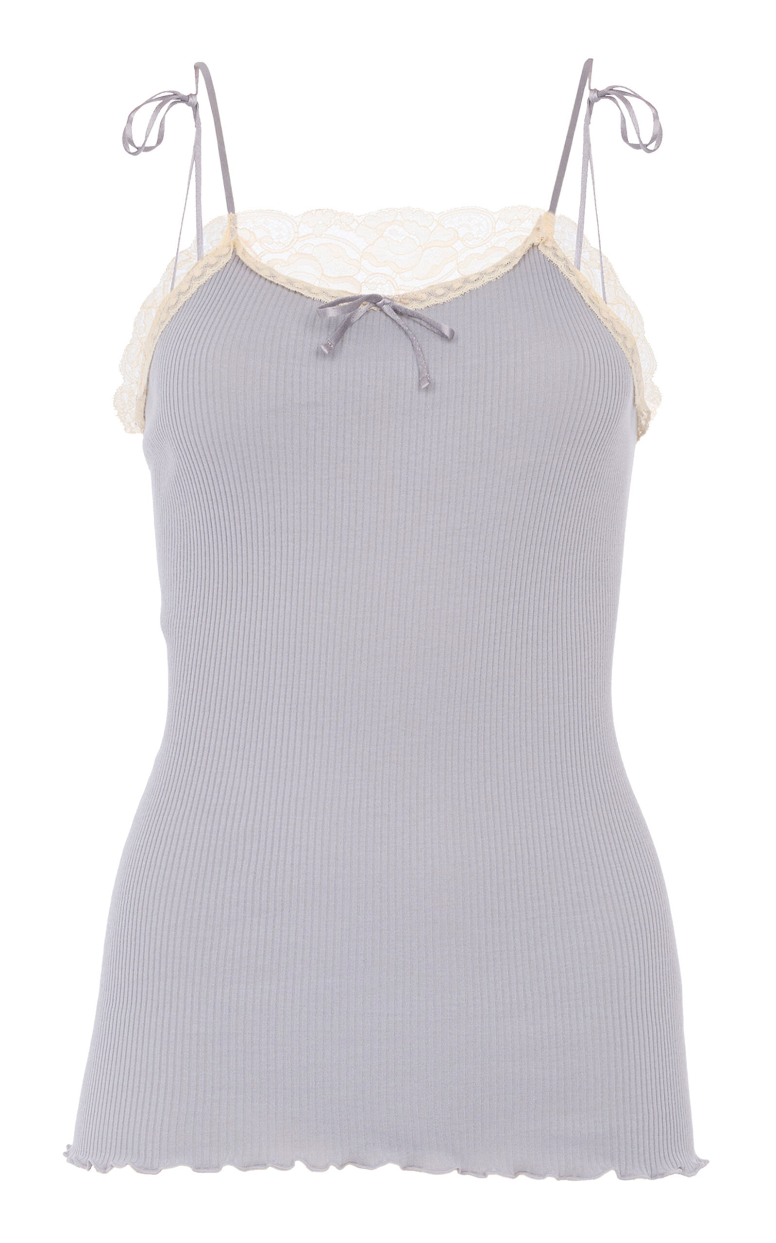 Chloé Lace-Trimmed Cotton-Blend Top - Women's Clothing