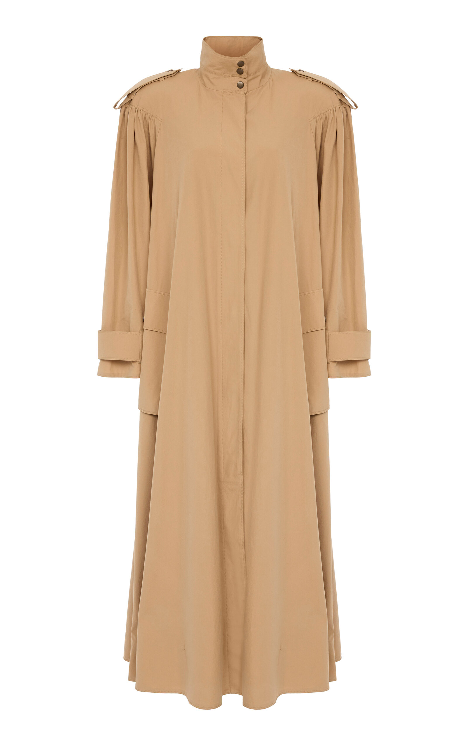 Chloé Cotton Trench Coat - Khaki