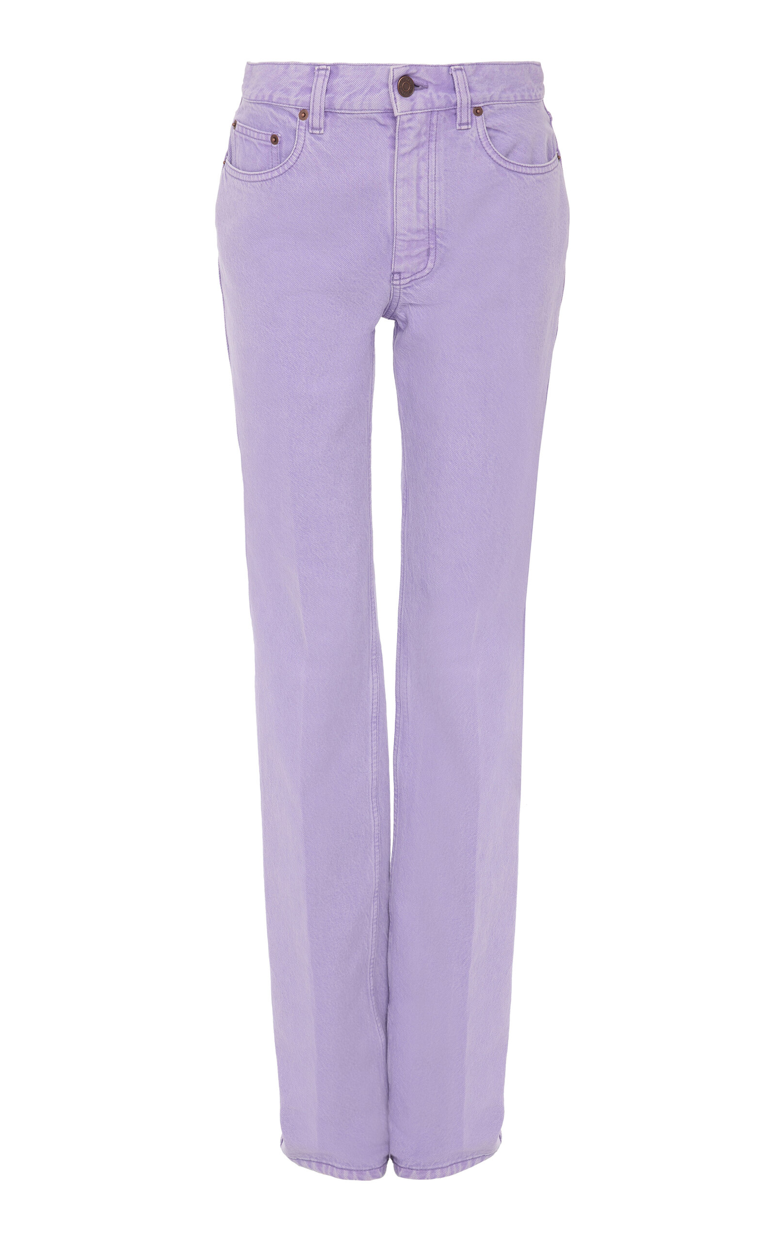 High-Rise Straight-Leg Jeans