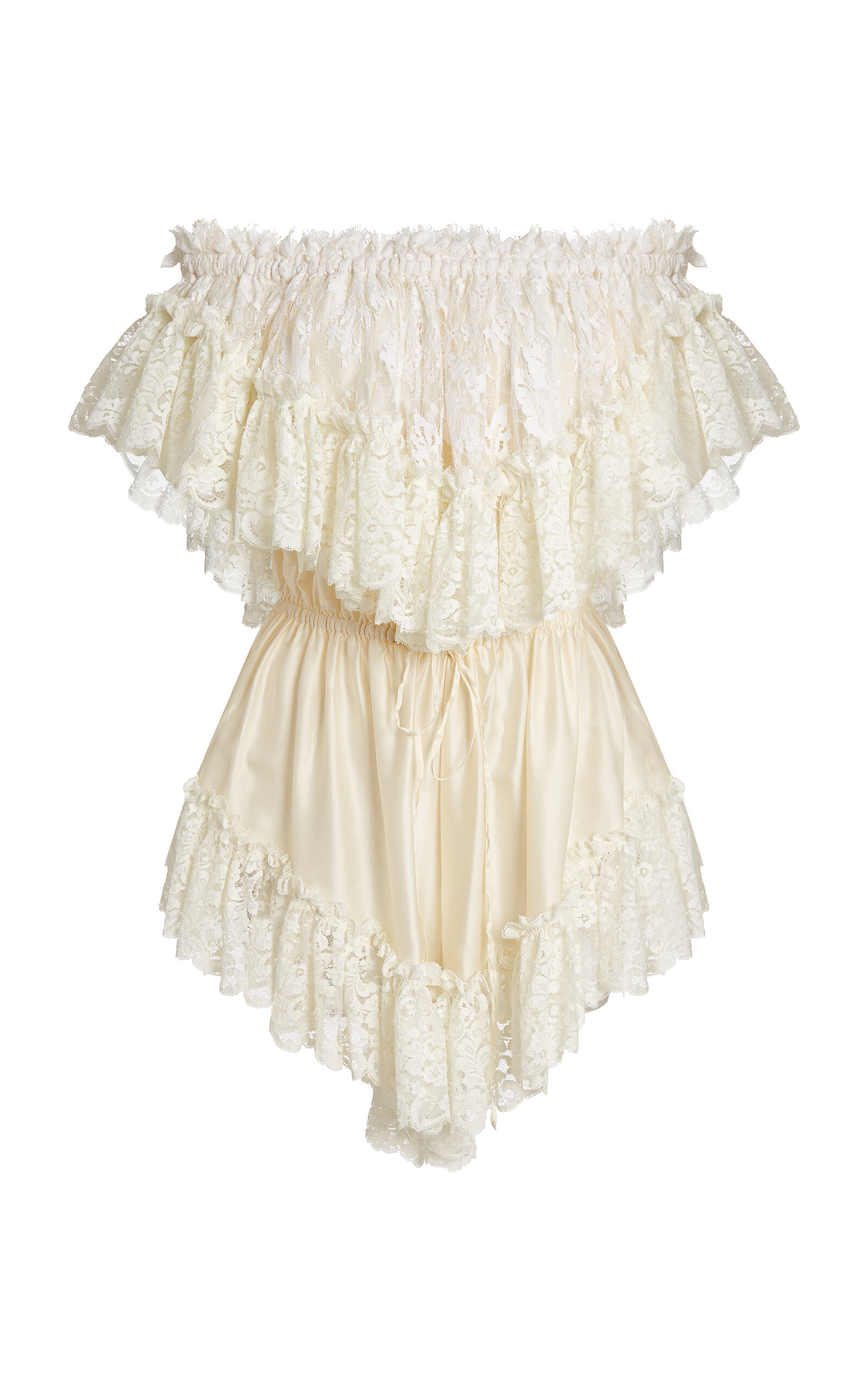 Chloé Ruffled Silk-Lace Jumpsuit