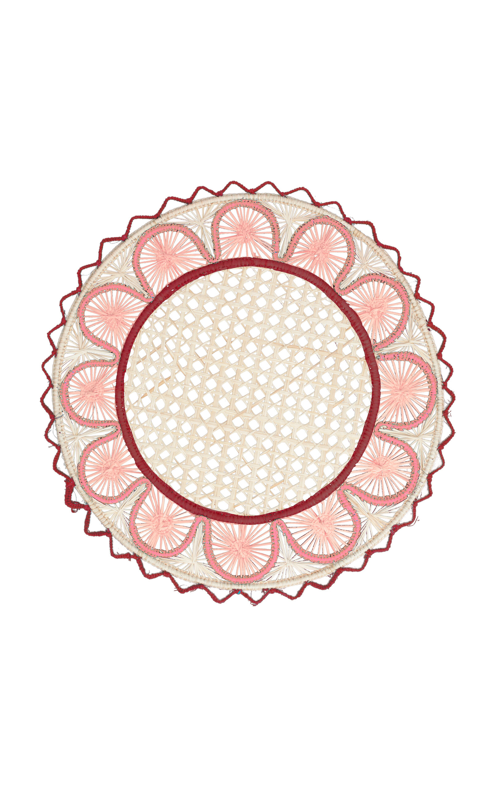 Mercedes Salazar Flower Shapes Pink Placemat In Pink